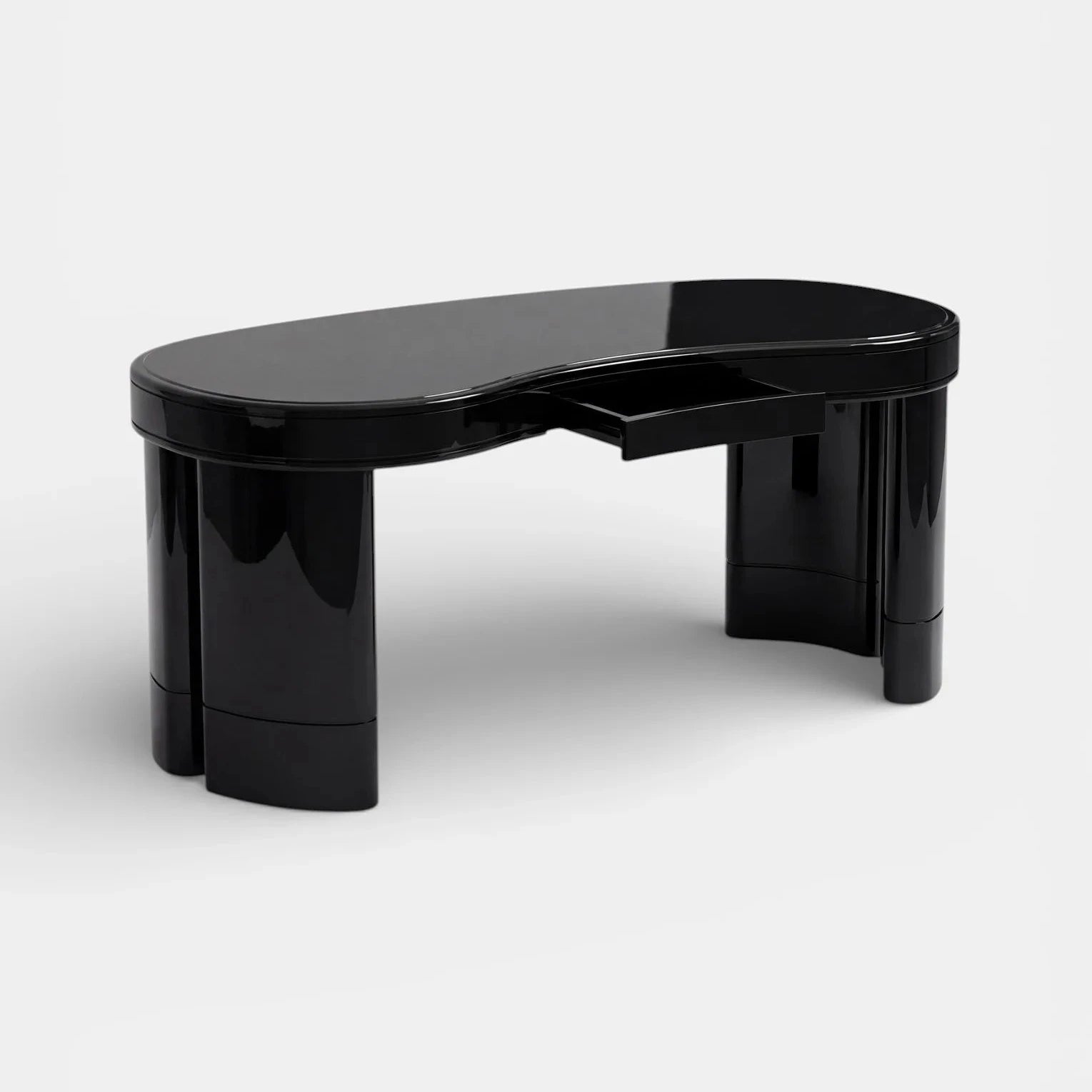 Nicola Black Lacquered Desk