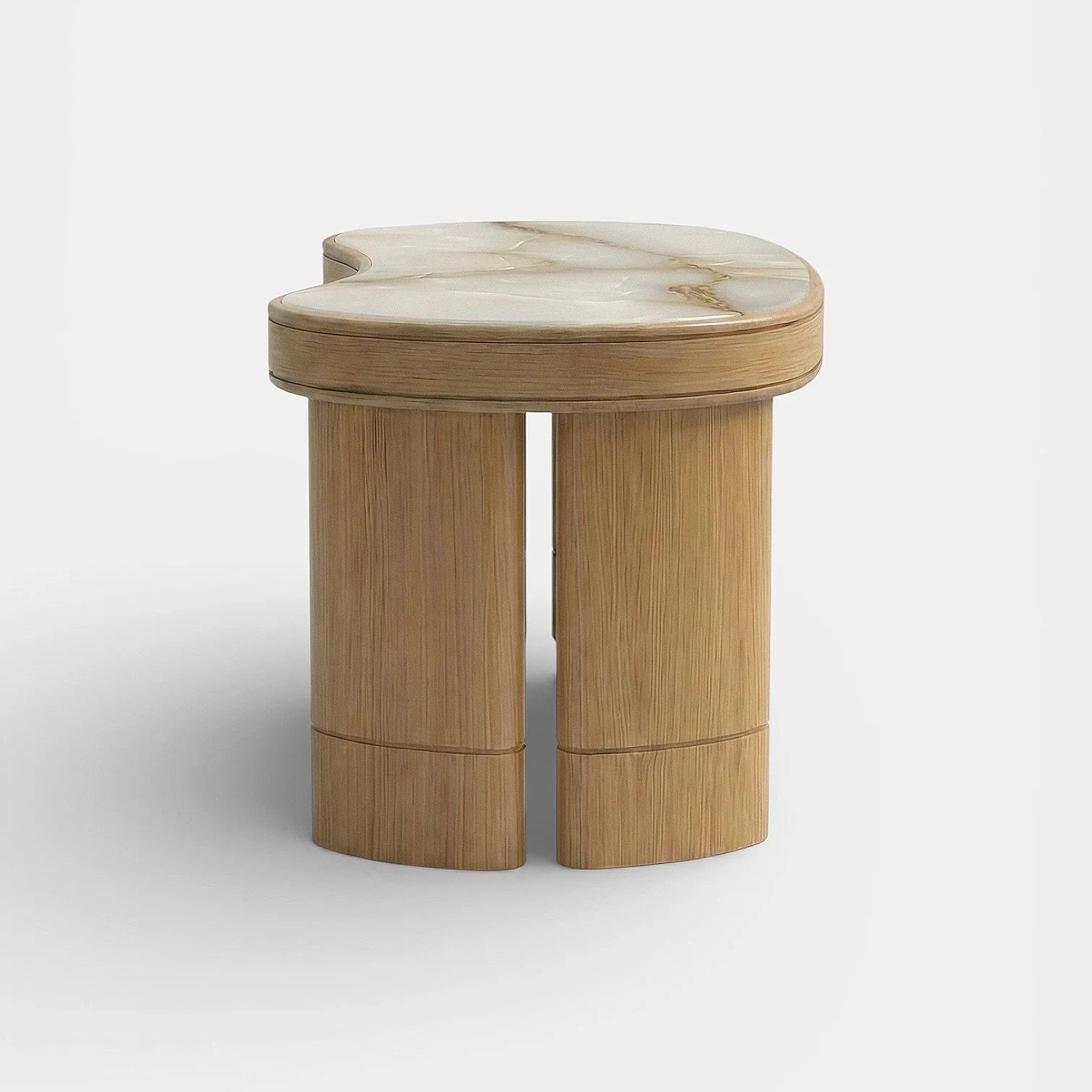 Nicola Oak And Shell Onyx Desk