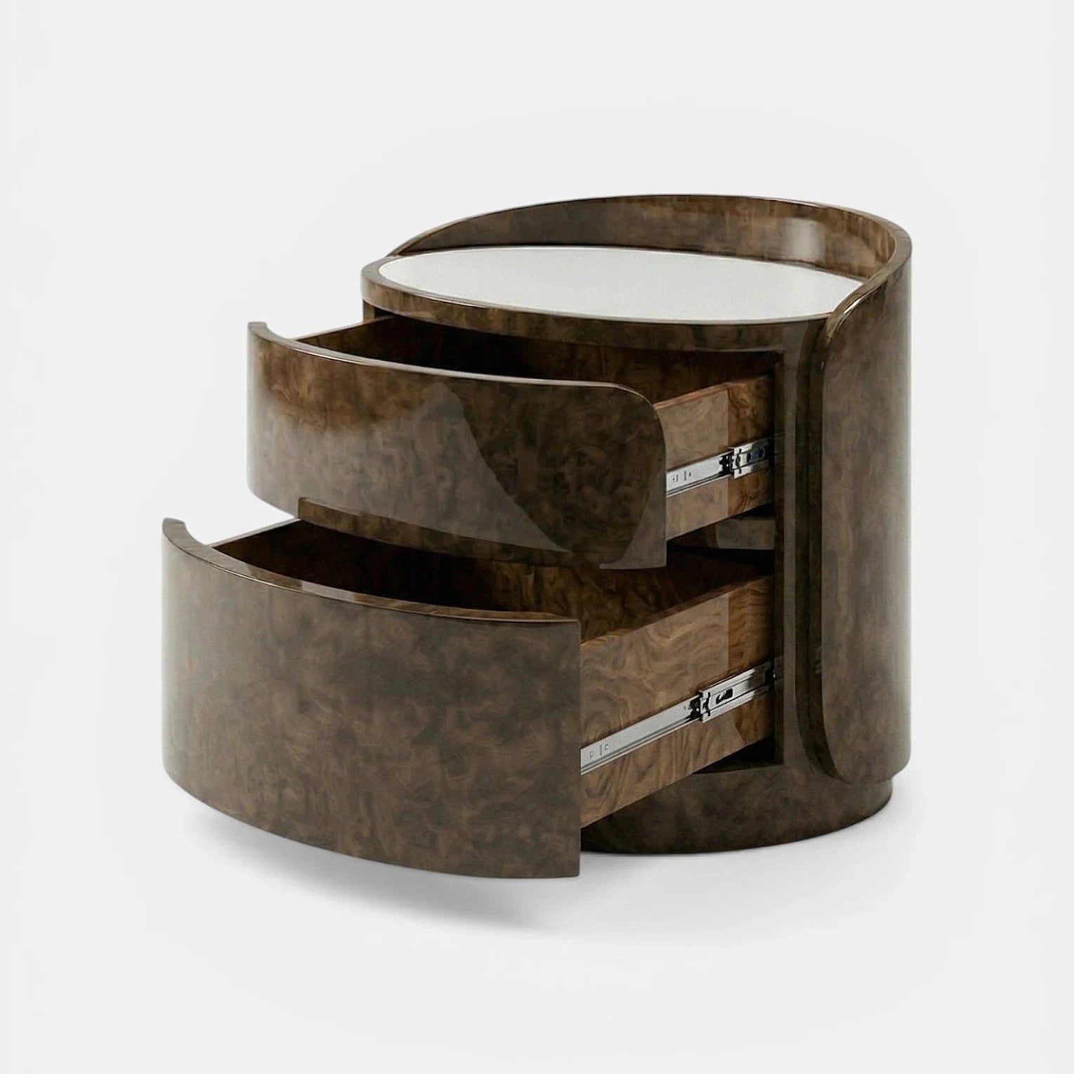 Polo Burl Wood And White Onyx