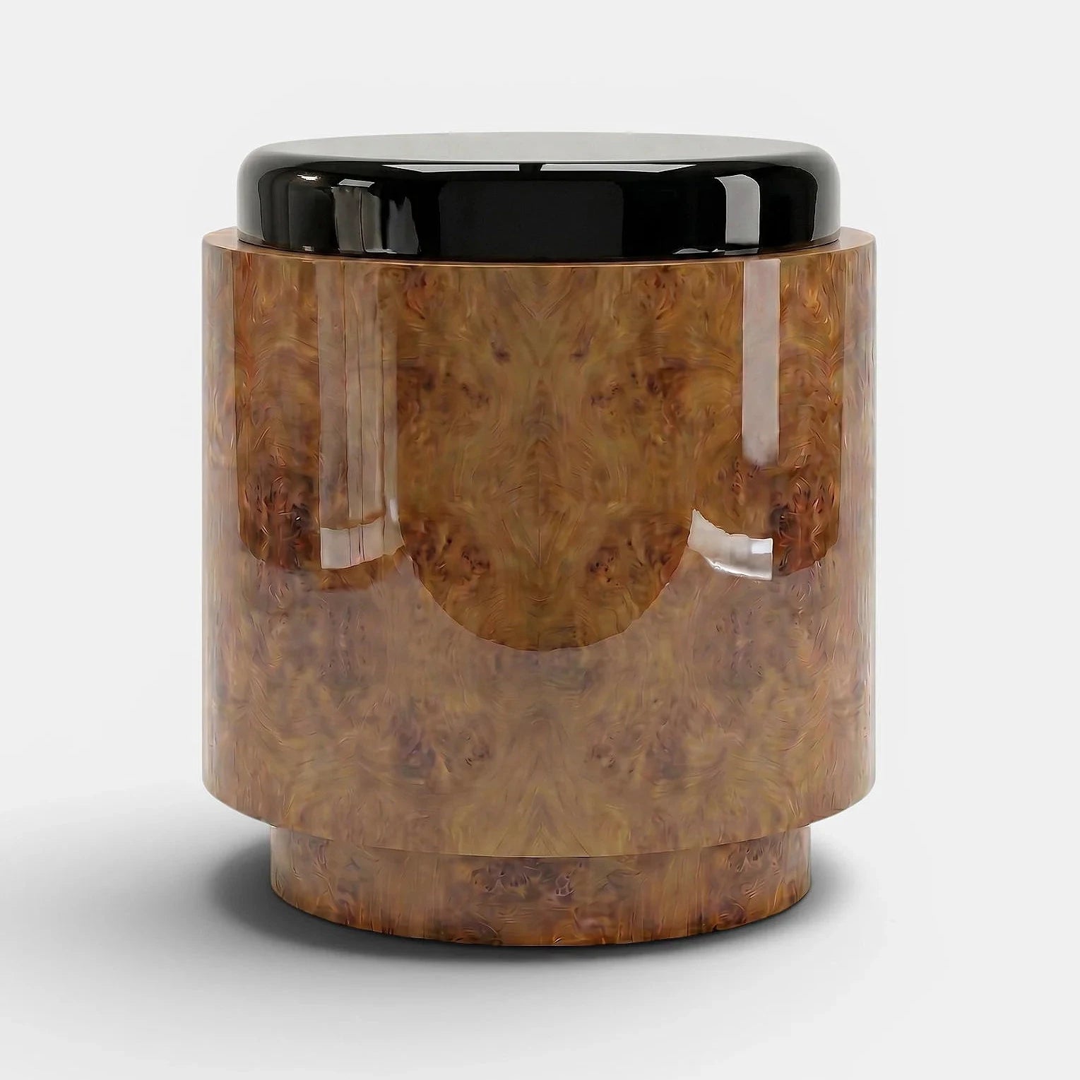 Pompon Burl Wood Honey And Black