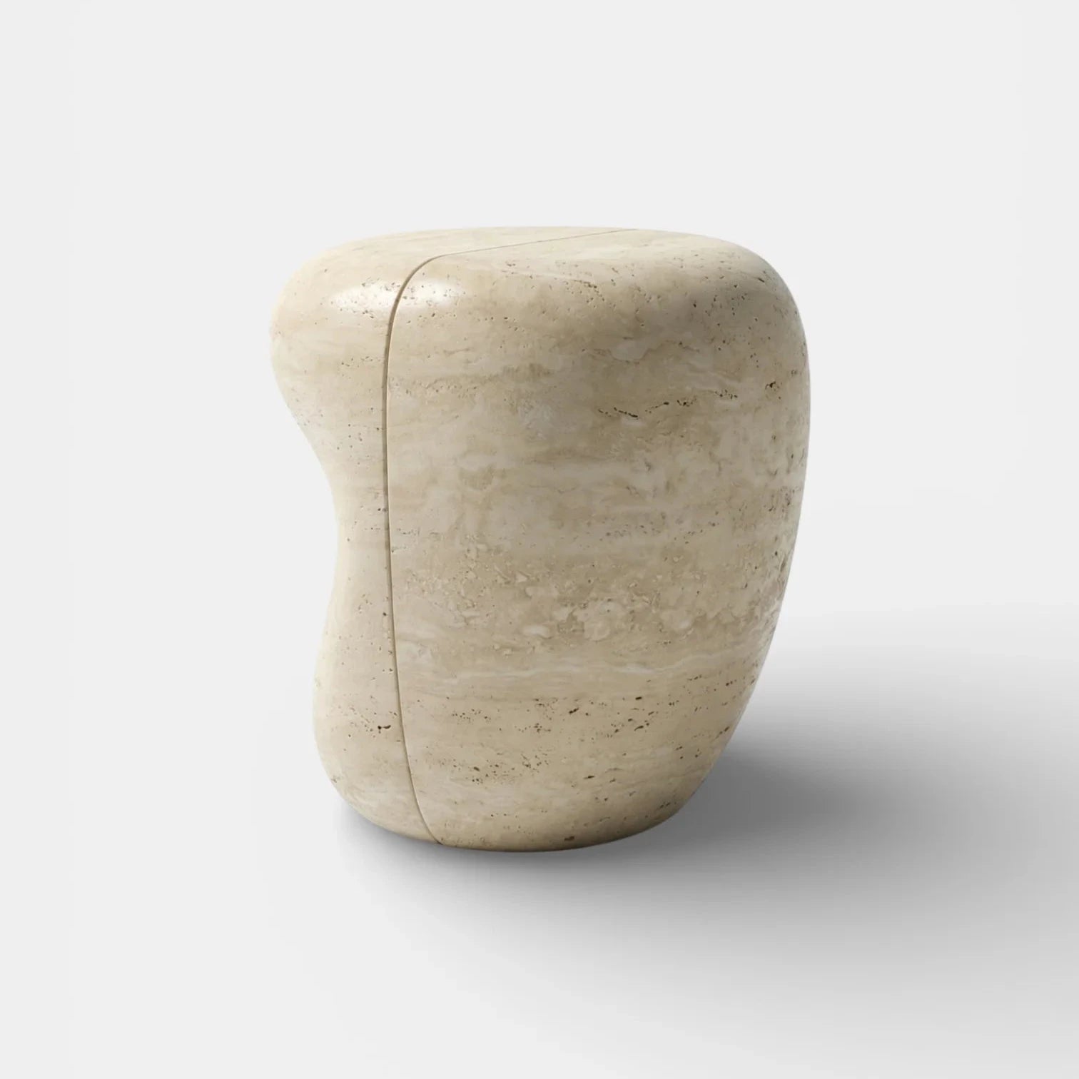 Yosho Travertine Side Table