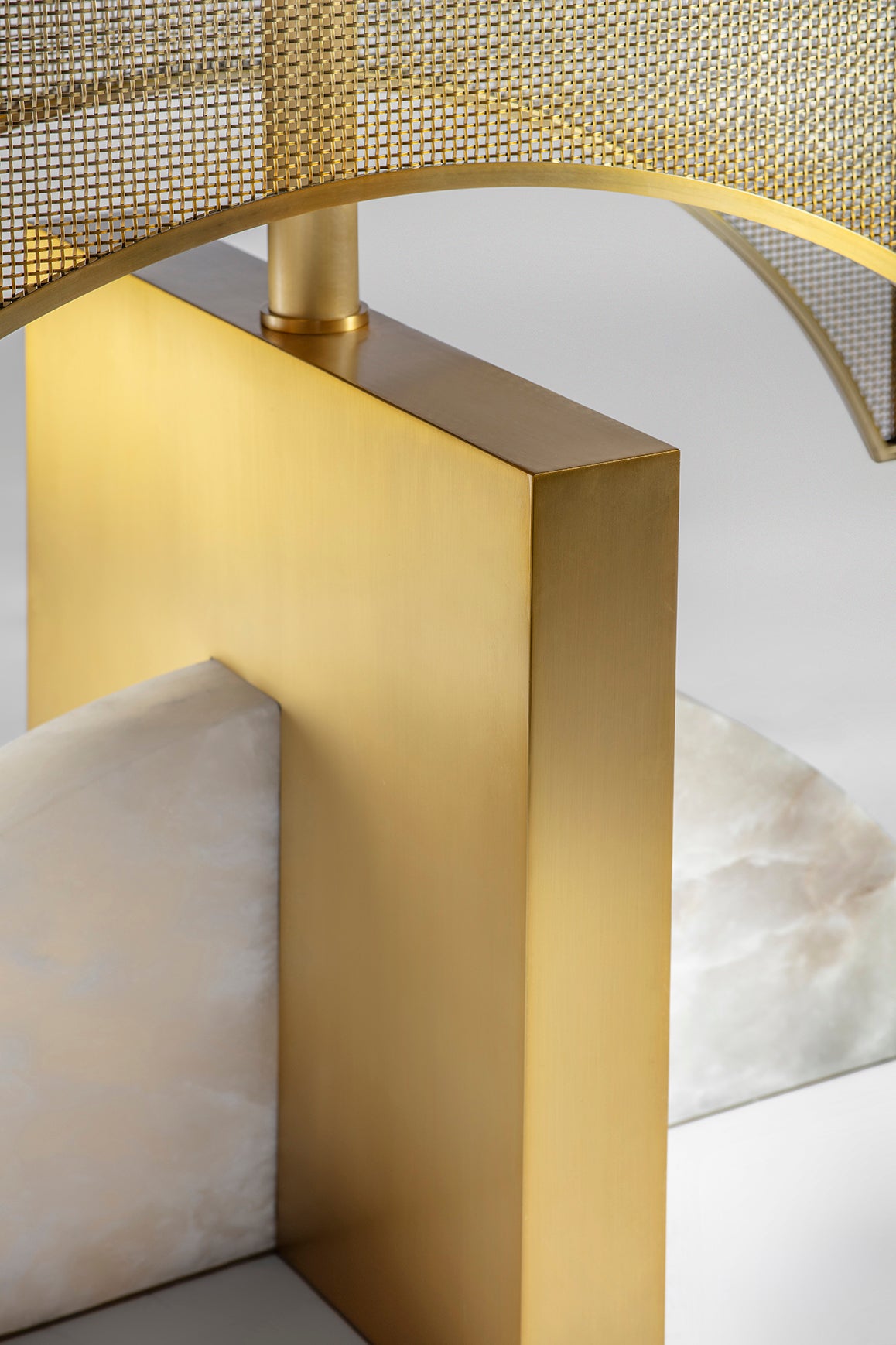 CRESCENT IN SQUARE - TABLE LAMP - Peter Staunton Design Studio