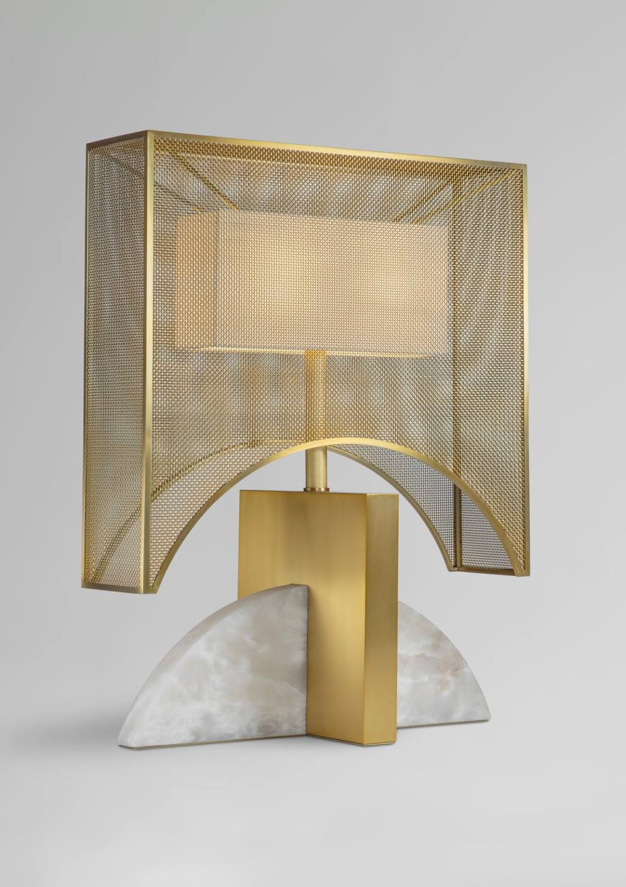 CRESCENT IN SQUARE - TABLE LAMP - Peter Staunton Design Studio