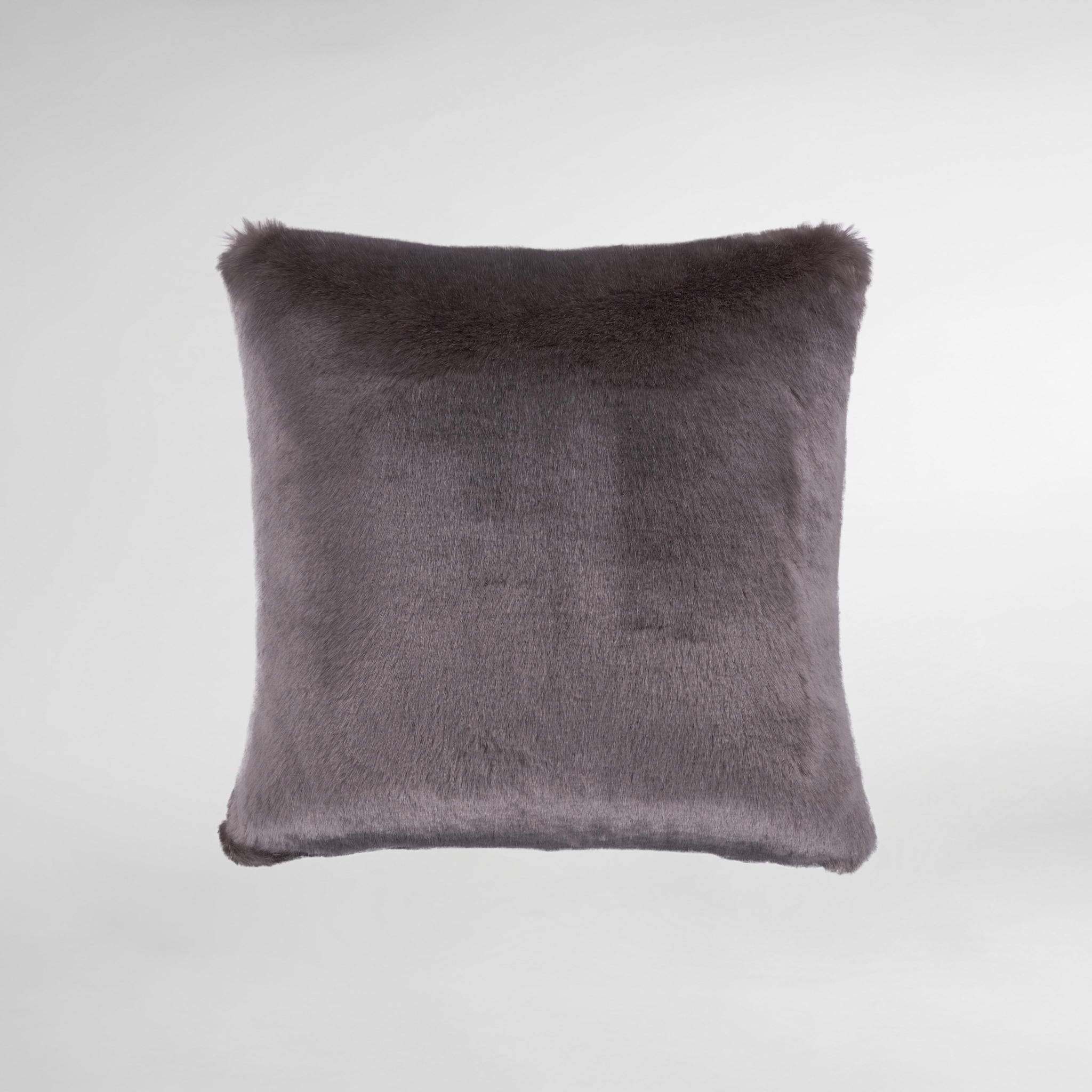 Agouti Grey Faux Fur Luxury Designer Cushion