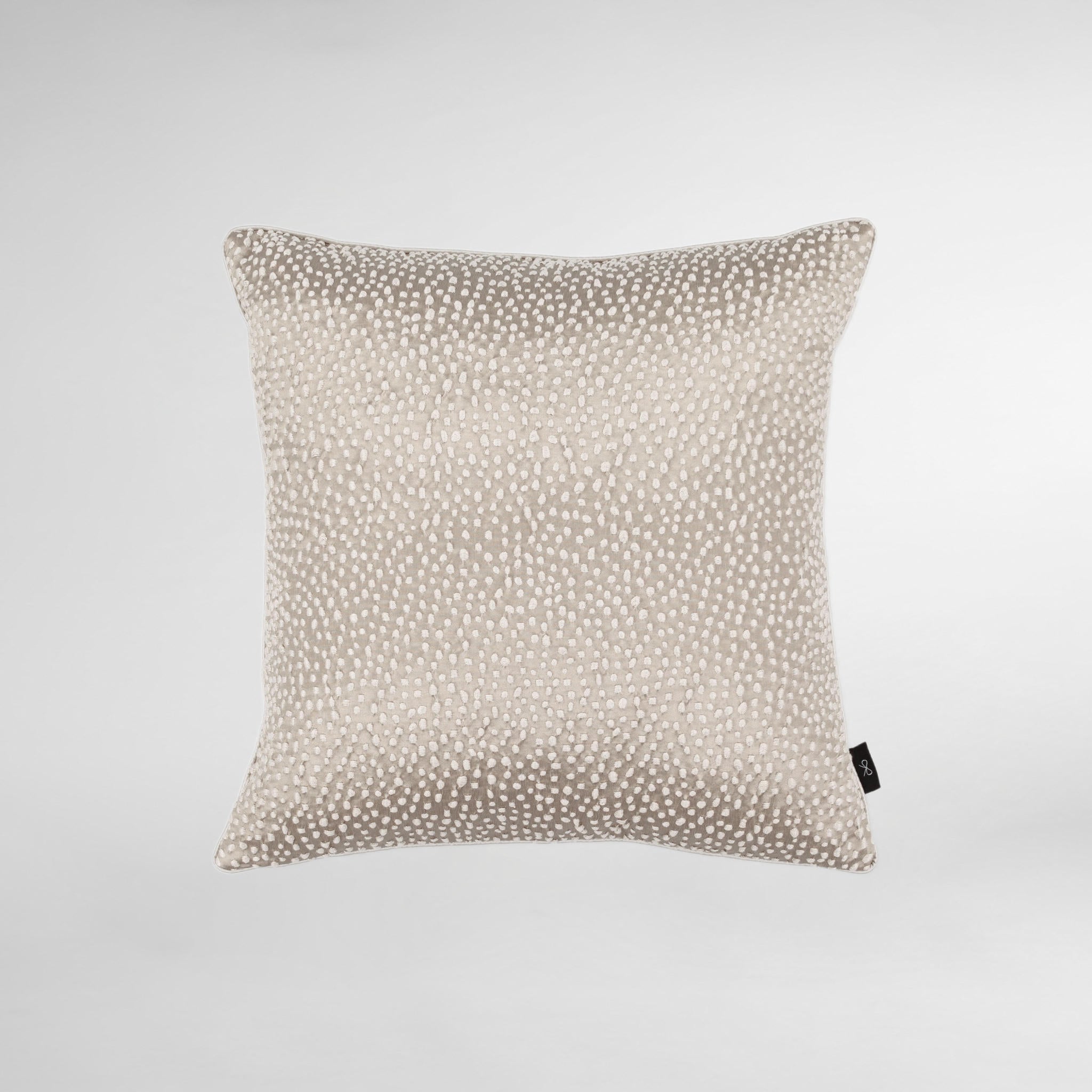 Aureli White Pepper Spotted Cushion | Luxury Cushion | Designer Cushion