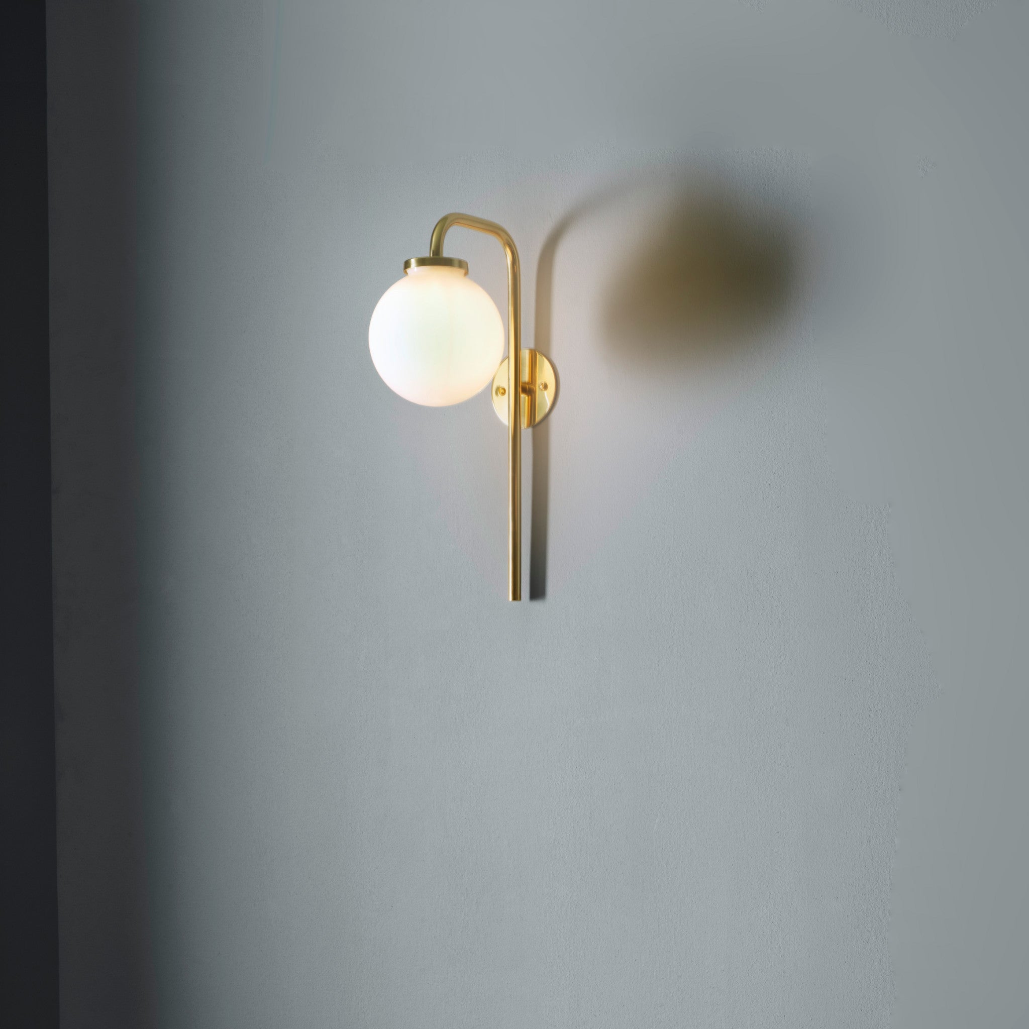 Big Bulb Opal Luxury Designer Wall Light
