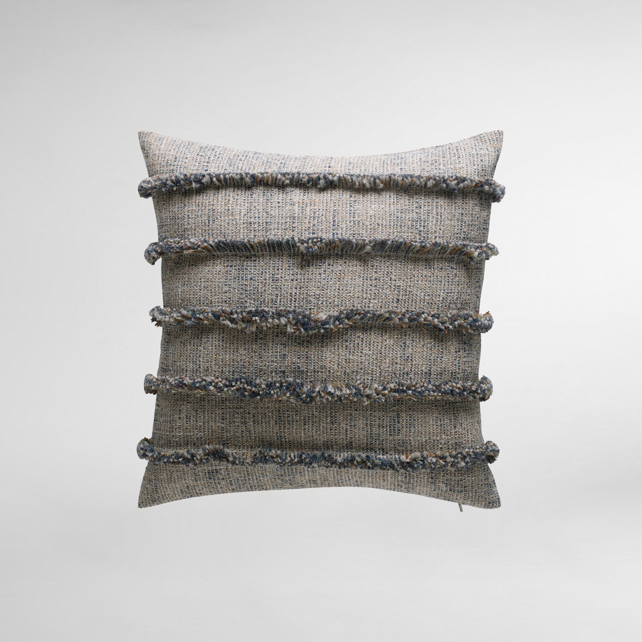 Rogue Cushion with Fringe Detail - Creek