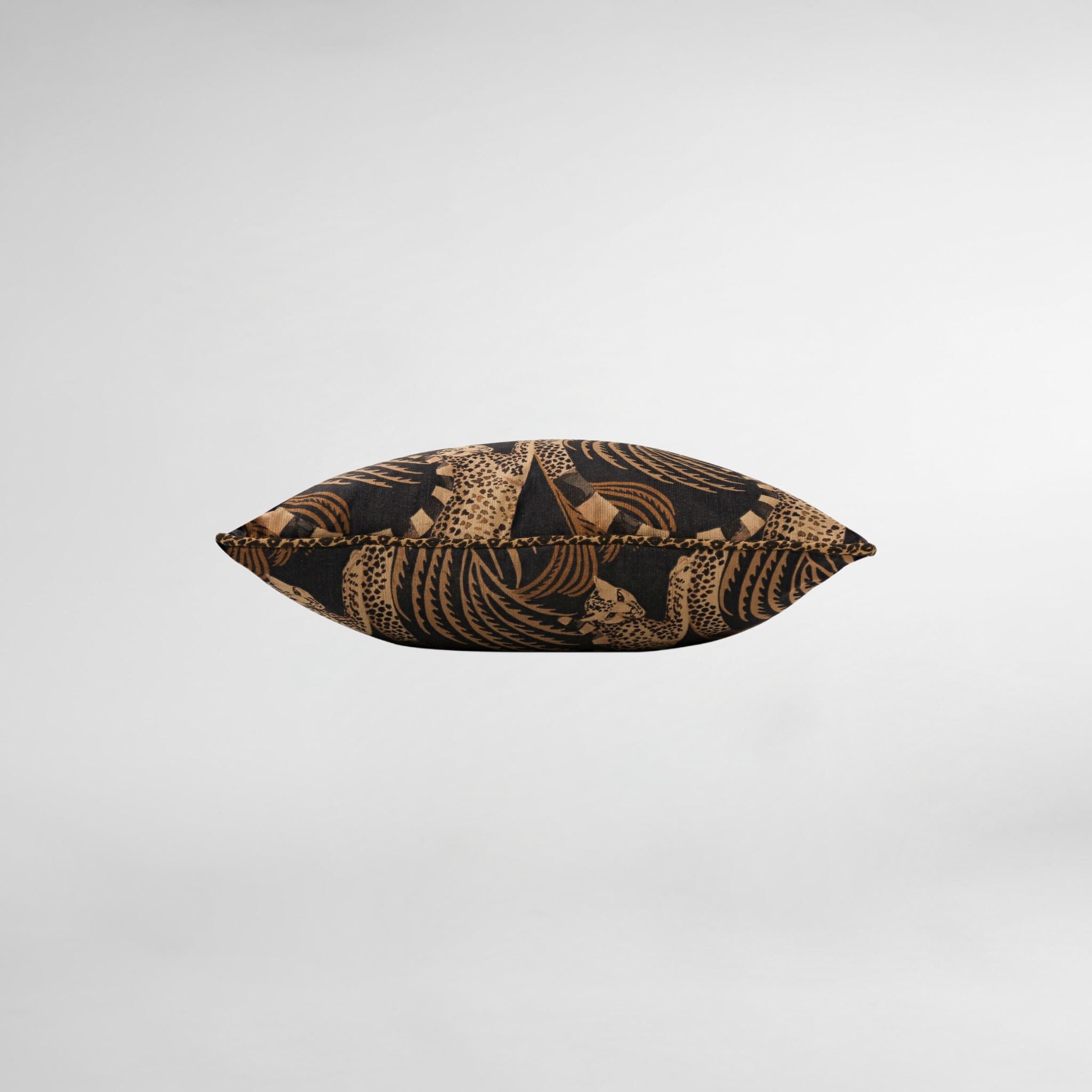 Delilah Velvet Ancient Gold Luxury Designer Cushion - Temperley London