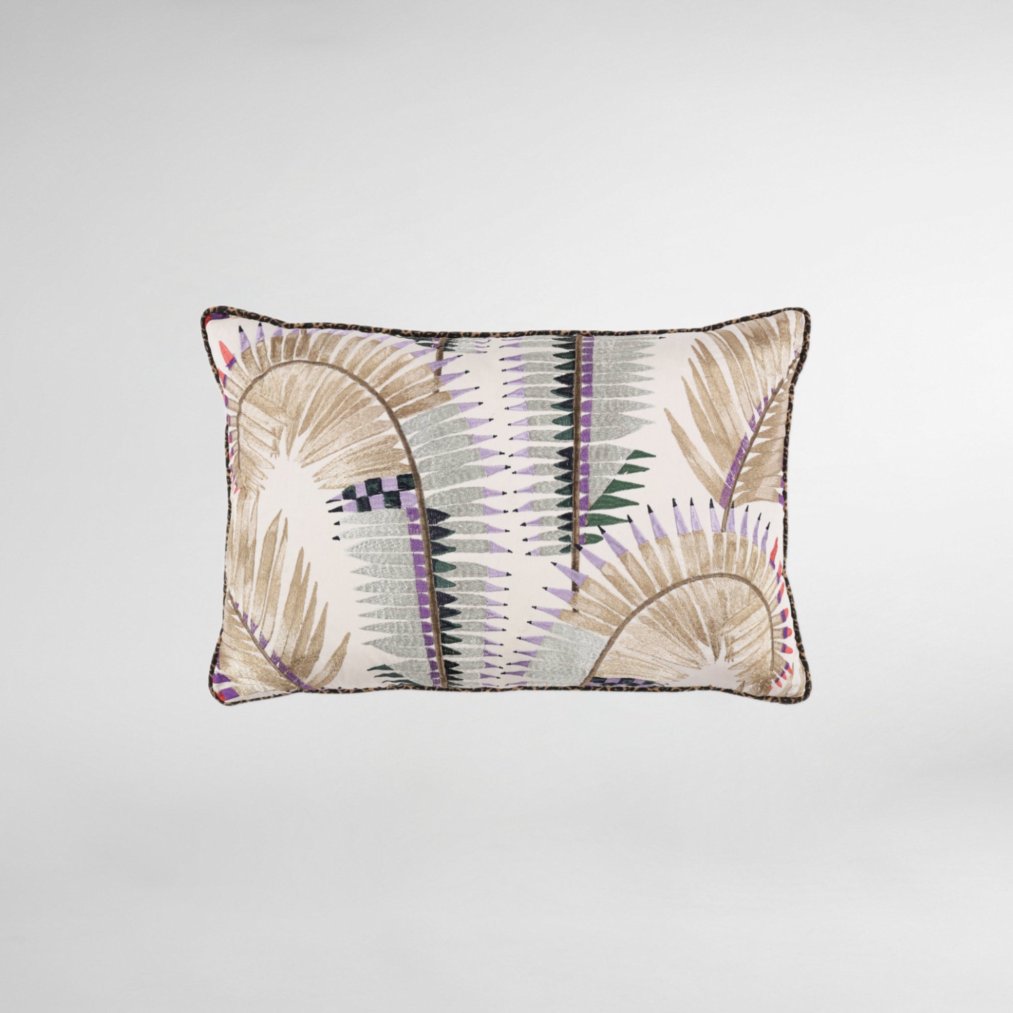 Farrah Lilac Ash Luxury Designer Cushion - Temperley London