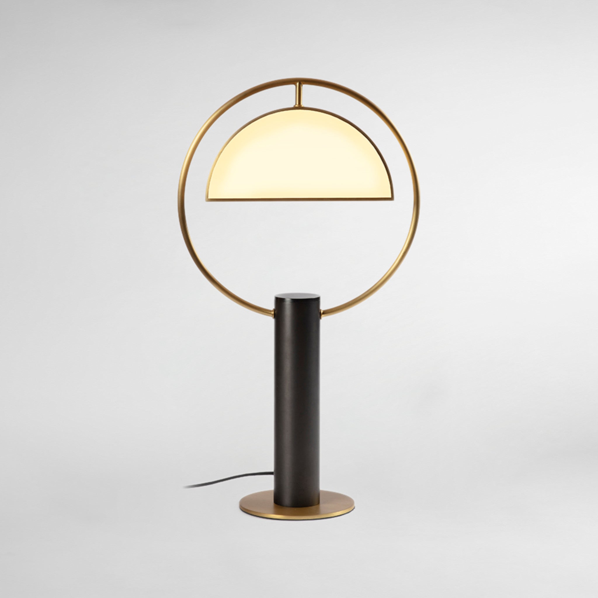 Half In Circle Luxury Designer Table Lamp
