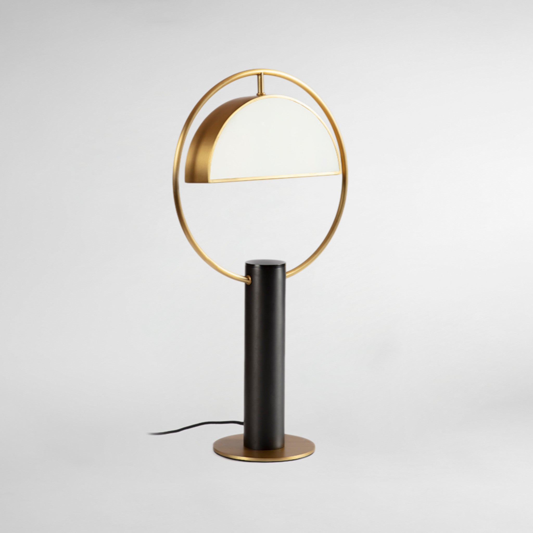 Half In Circle Luxury Designer Table Lamp