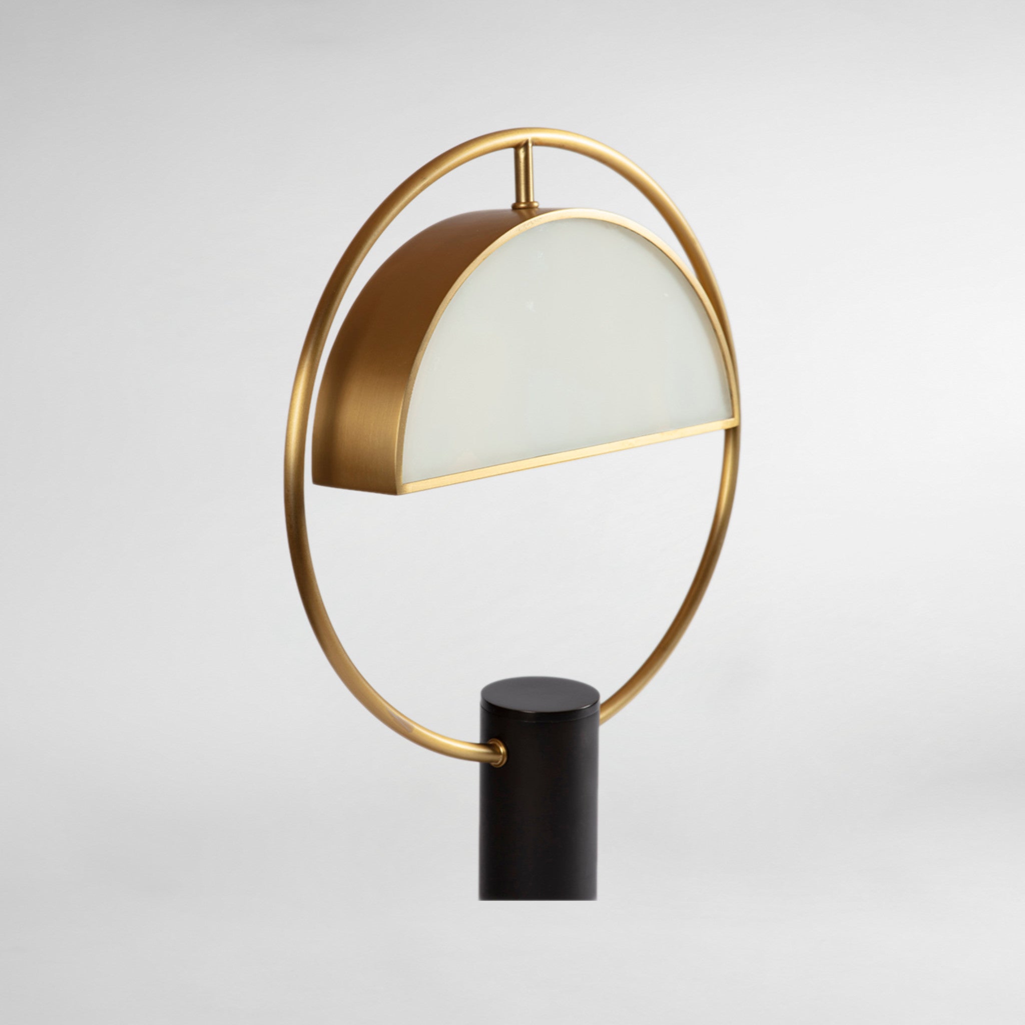 Half In Circle Luxury Designer Table Lamp