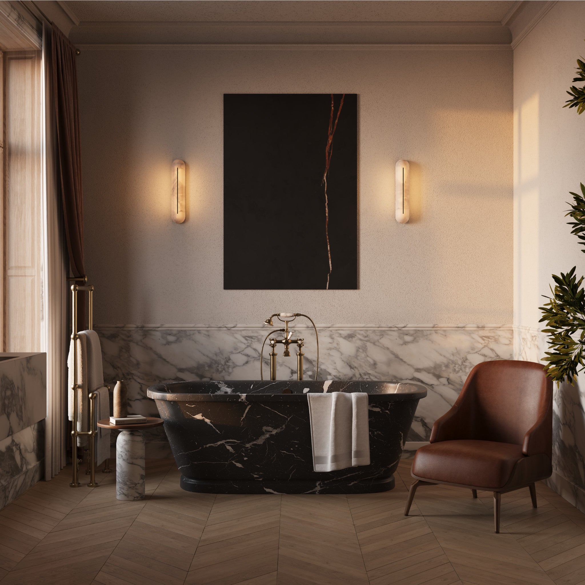 Hepworth Bathroom Luxury Designer Wall Light