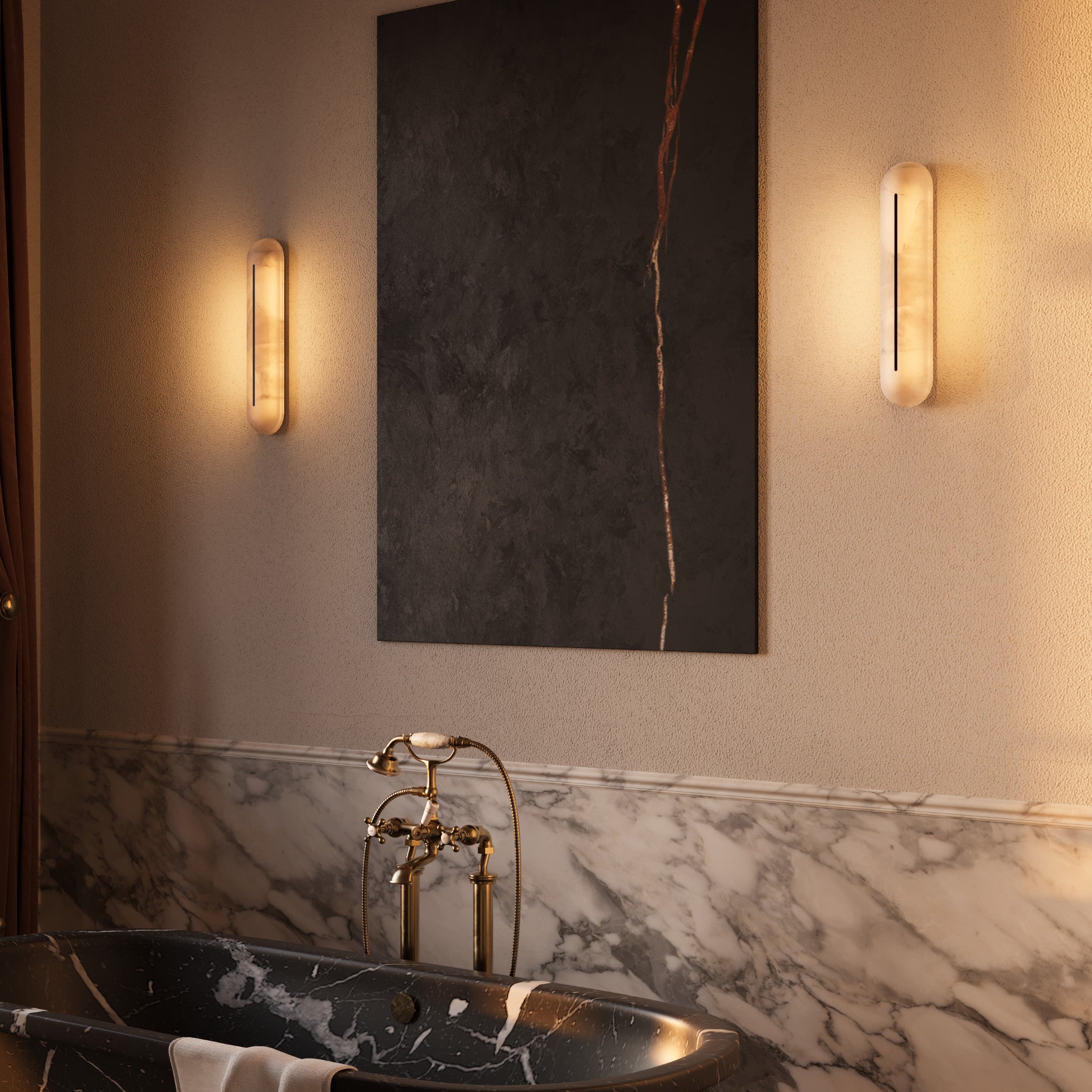 Hepworth Bathroom Luxury Designer Wall Light