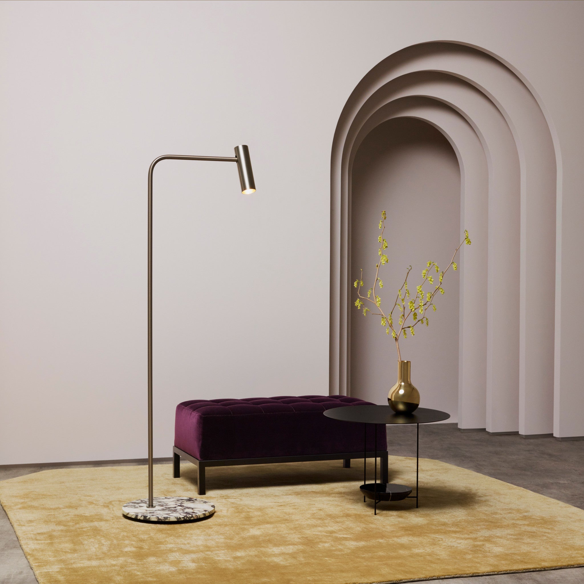 Heron Luxury Designer Floor Lamp