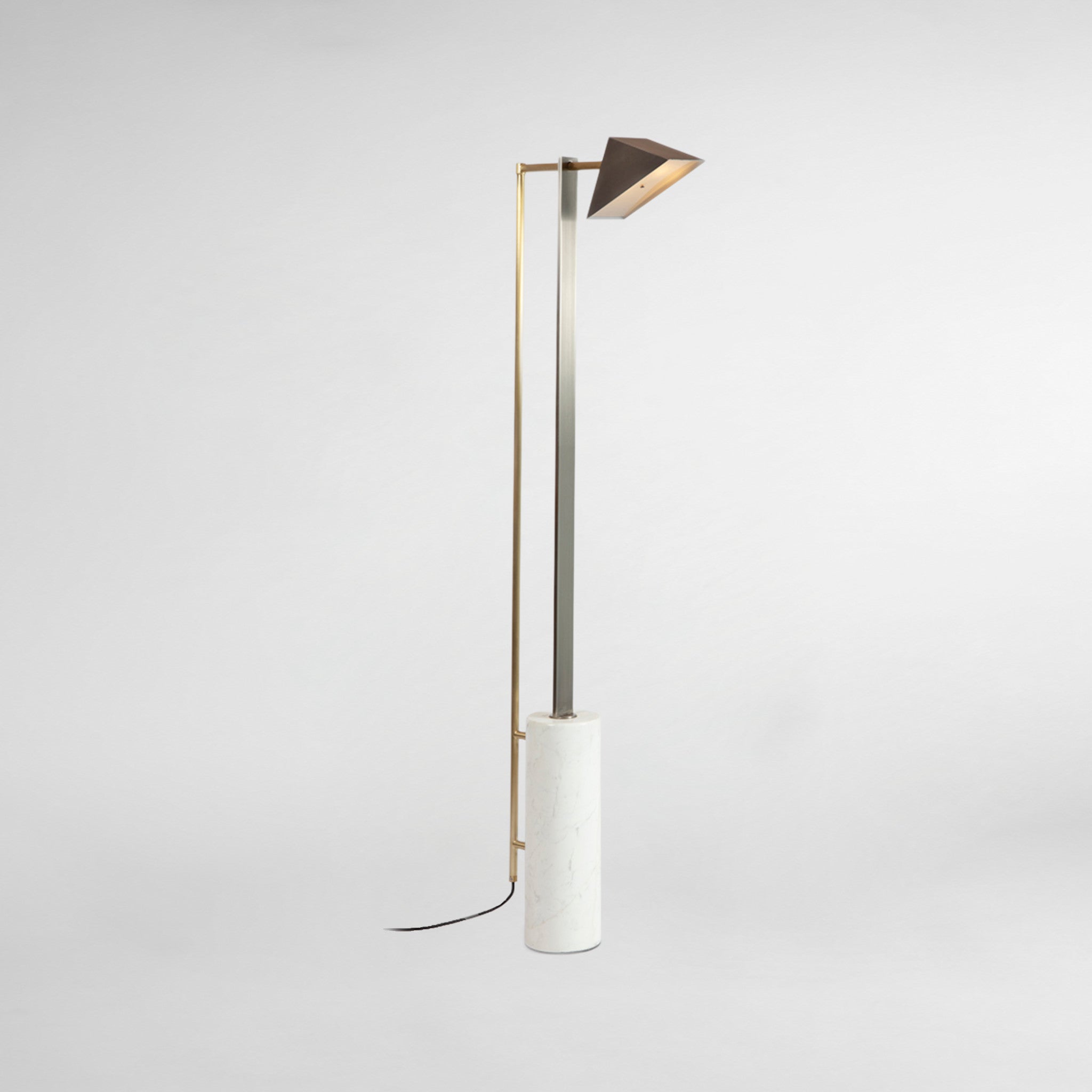 Marble and Wedge Luxury Designer Floor Lamp