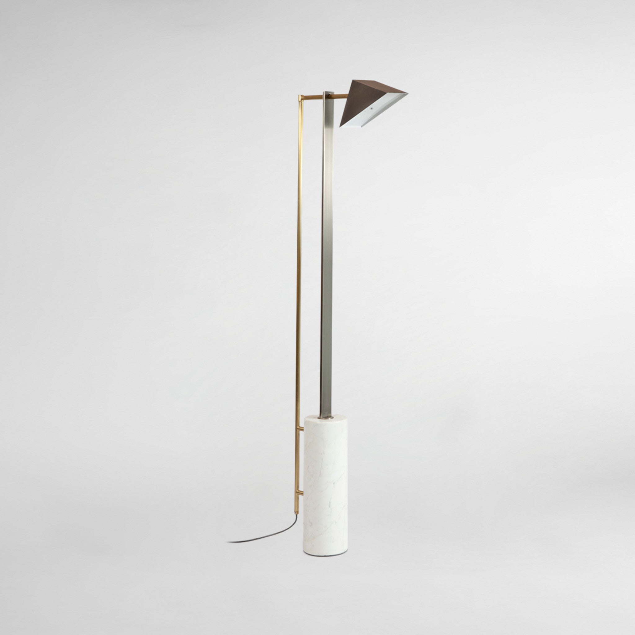 Marble and Wedge Luxury Designer Floor Lamp