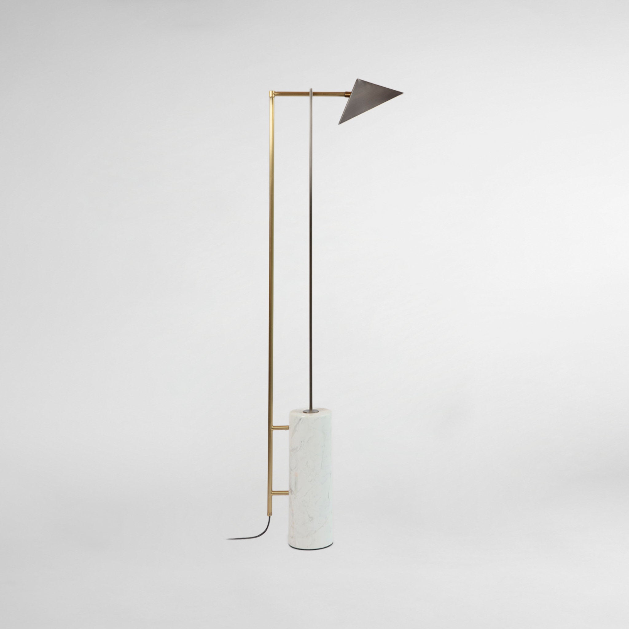 Marble and Wedge Luxury Designer Floor Lamp