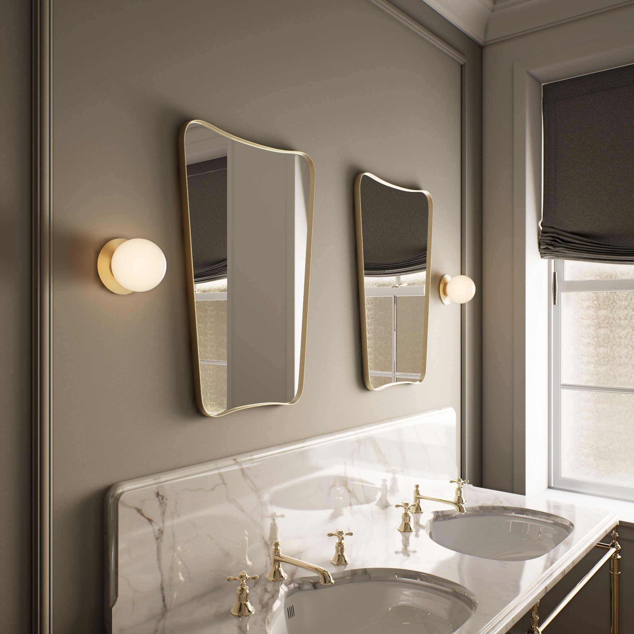 Mezzo Bathroom Luxury Designer  Wall Light - Small
