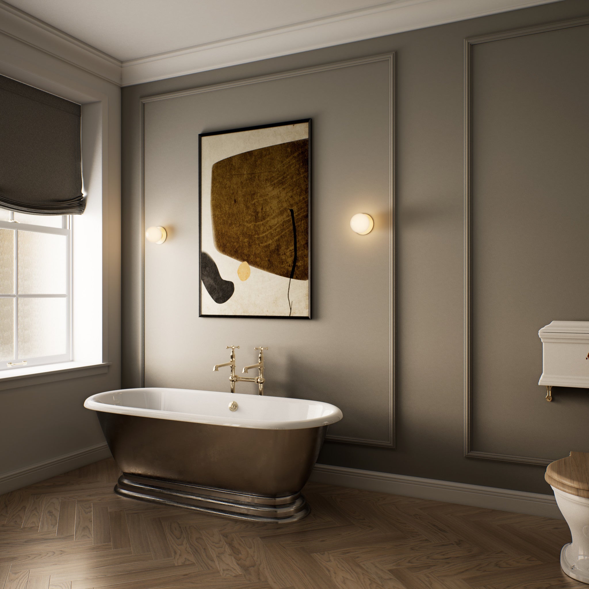 Mezzo Bathroom Luxury Designer  Wall Light - Small