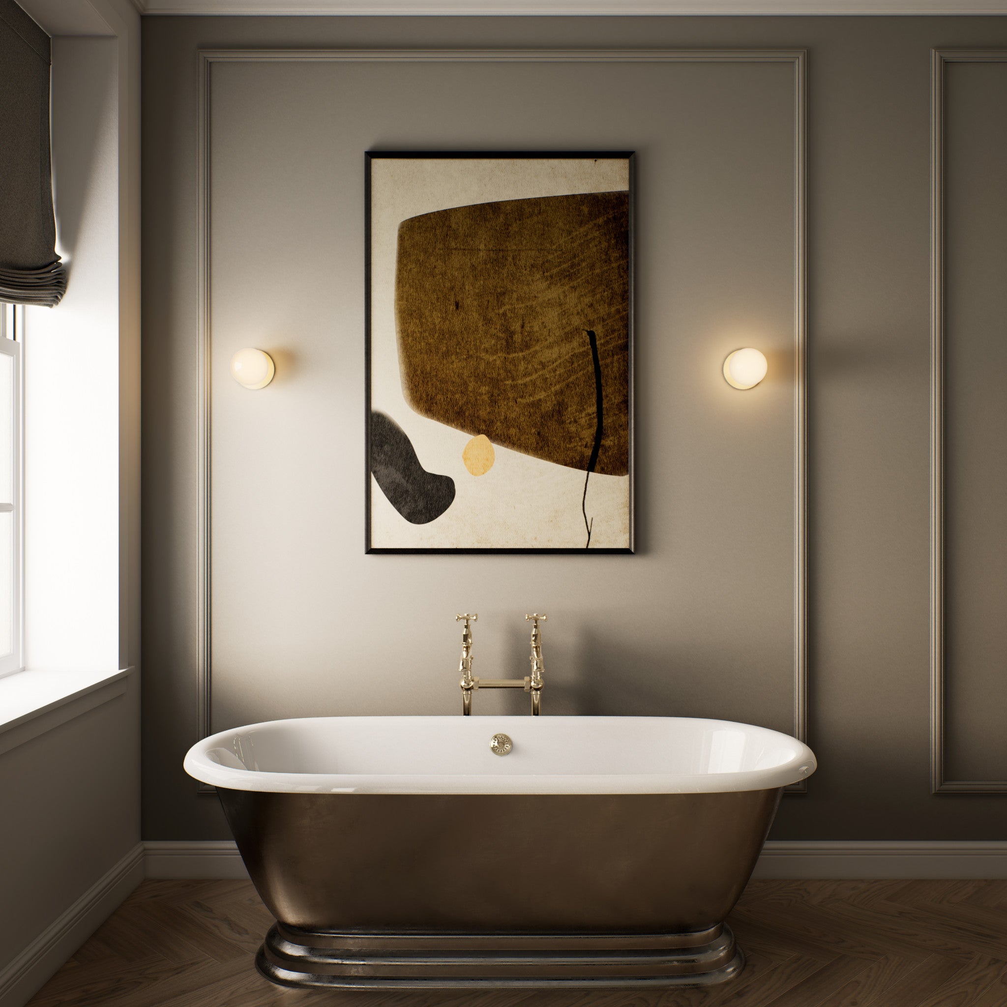 Mezzo Bathroom Luxury Designer  Wall Light - Small