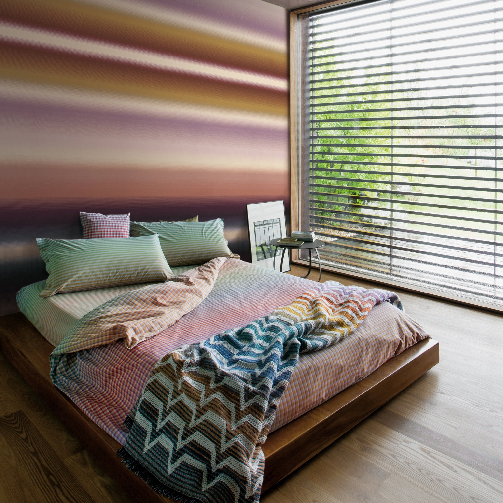 Riga Sfumata Luxury Designer Wallpaper by Missoni