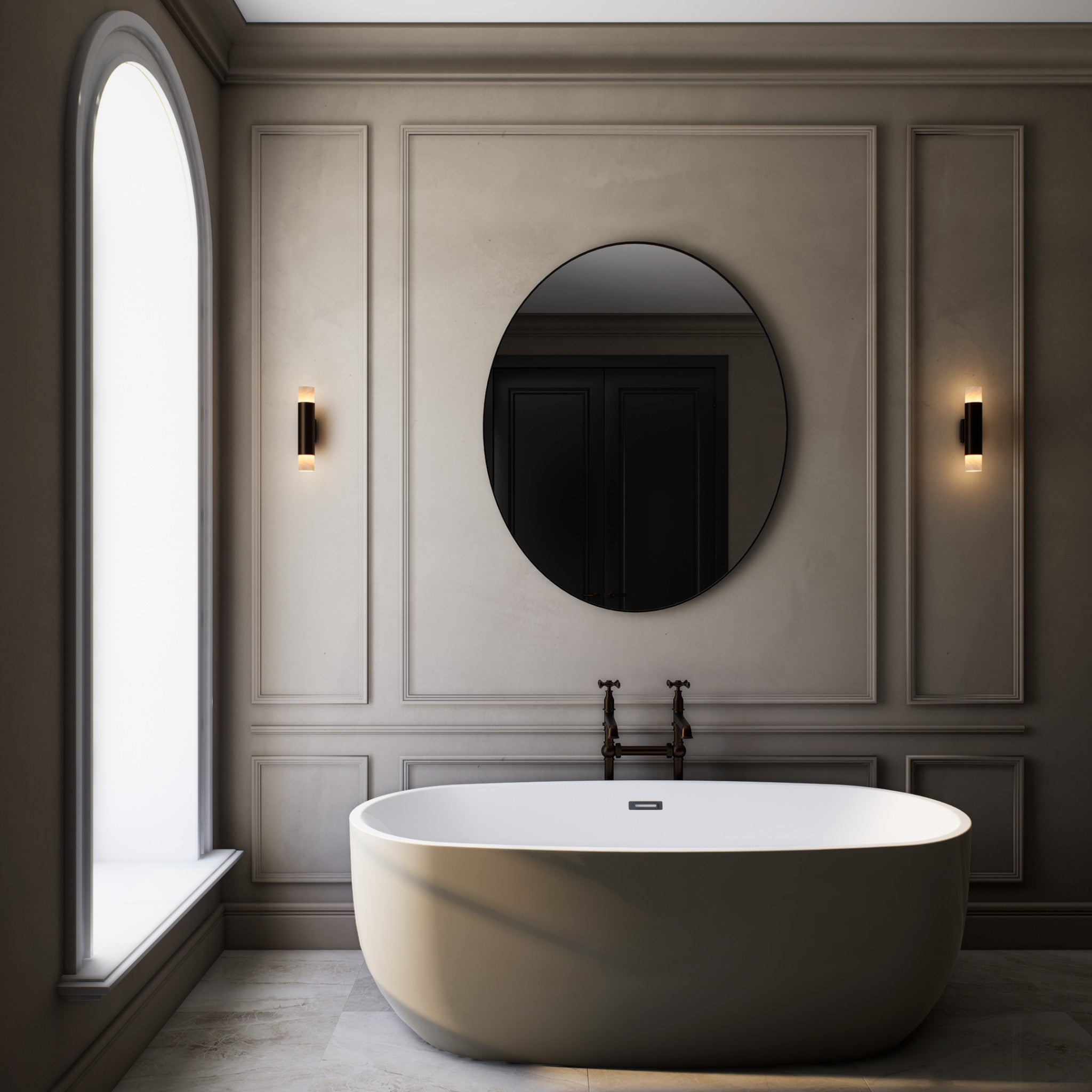 Roma Luxury Designer Wall Light - Tall