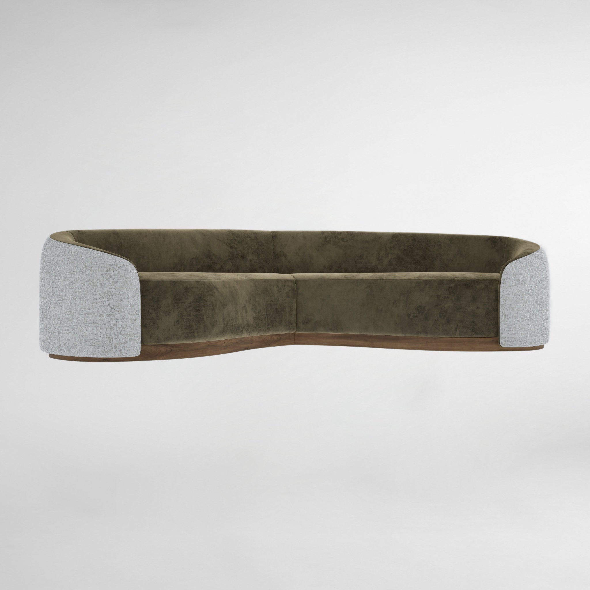 Hugg Curved Sofa - Verde - Peter Staunton Design Studio