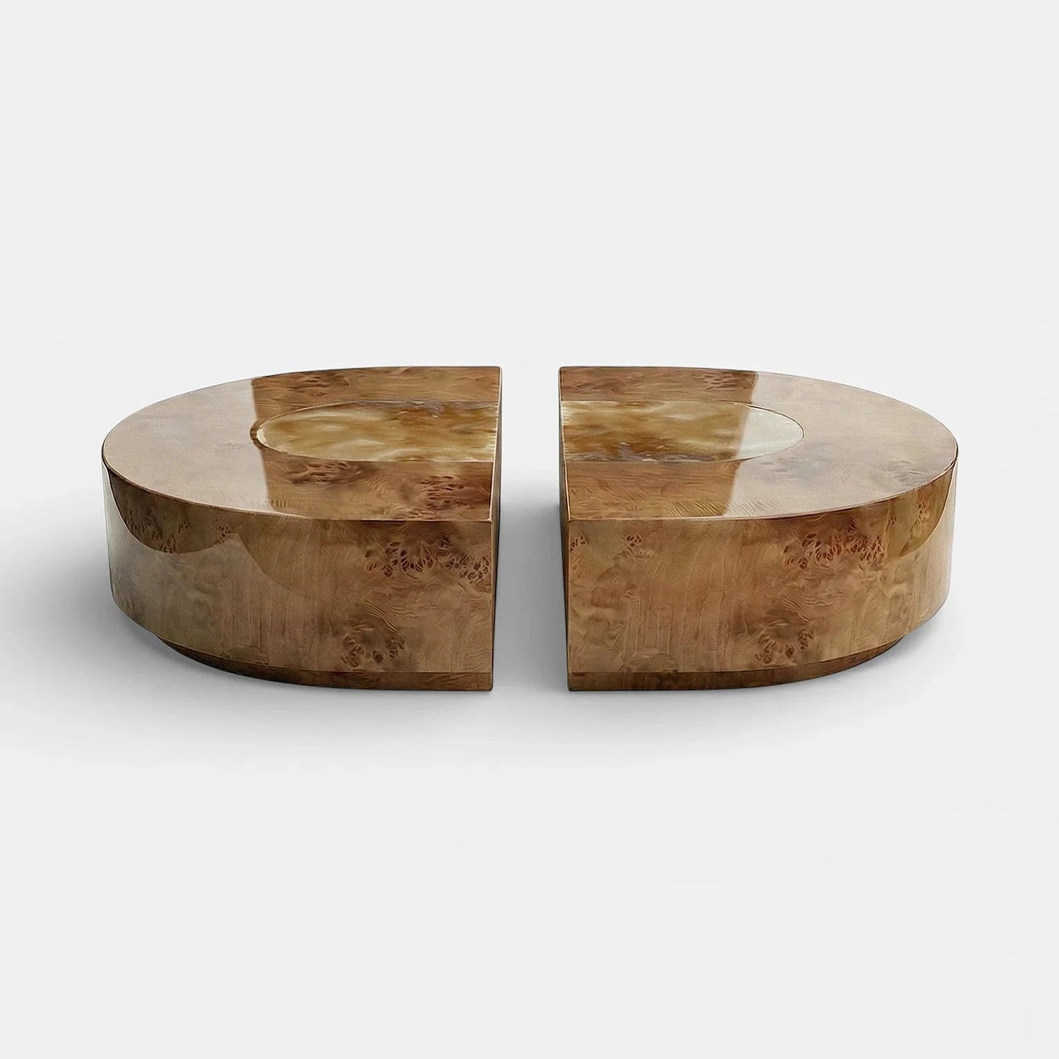Baci Capsule Burl Wood And Honey Onyx