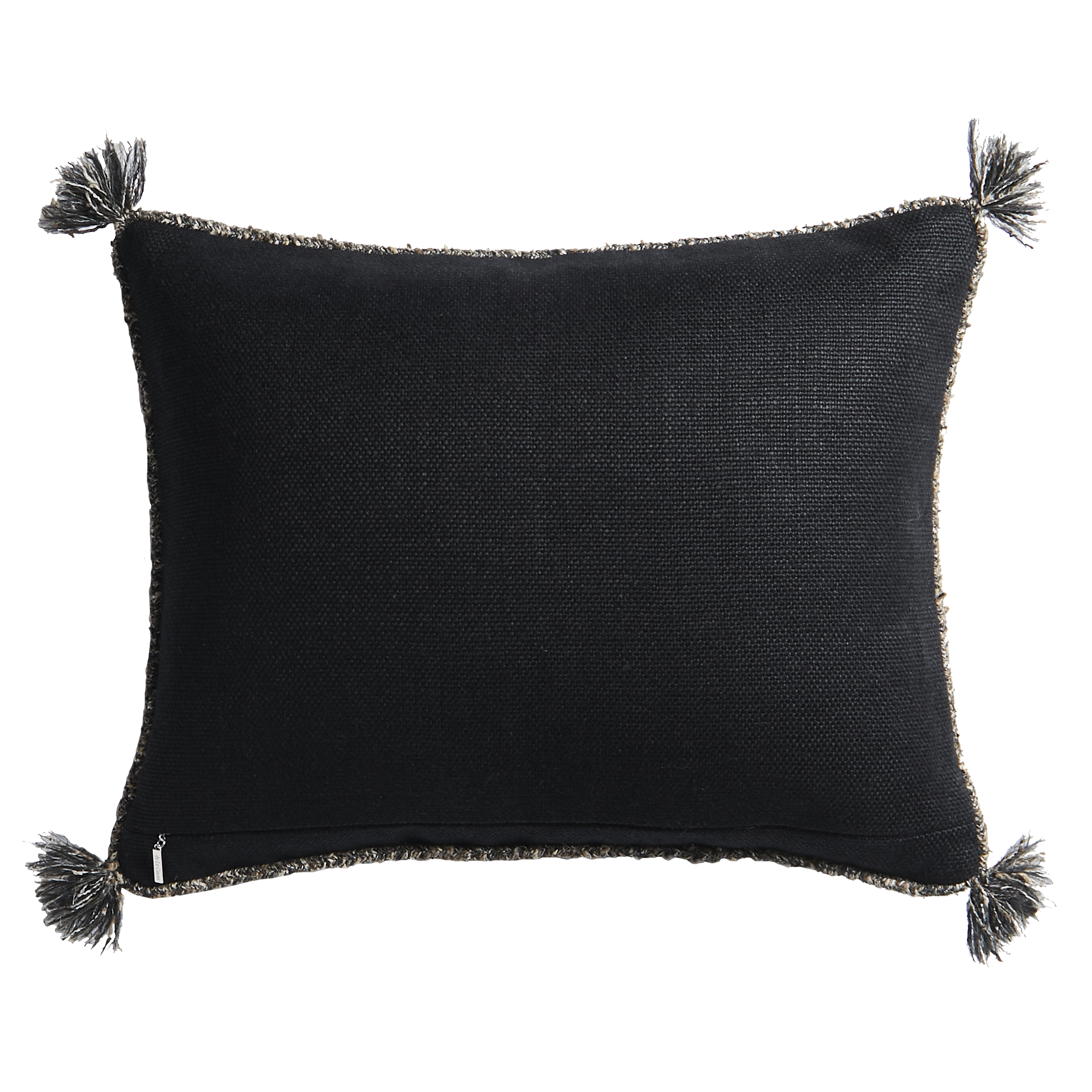 CAPE CUSHION WITH BRAIDED CORD TRIM - COAL - Peter Staunton Design Studio
