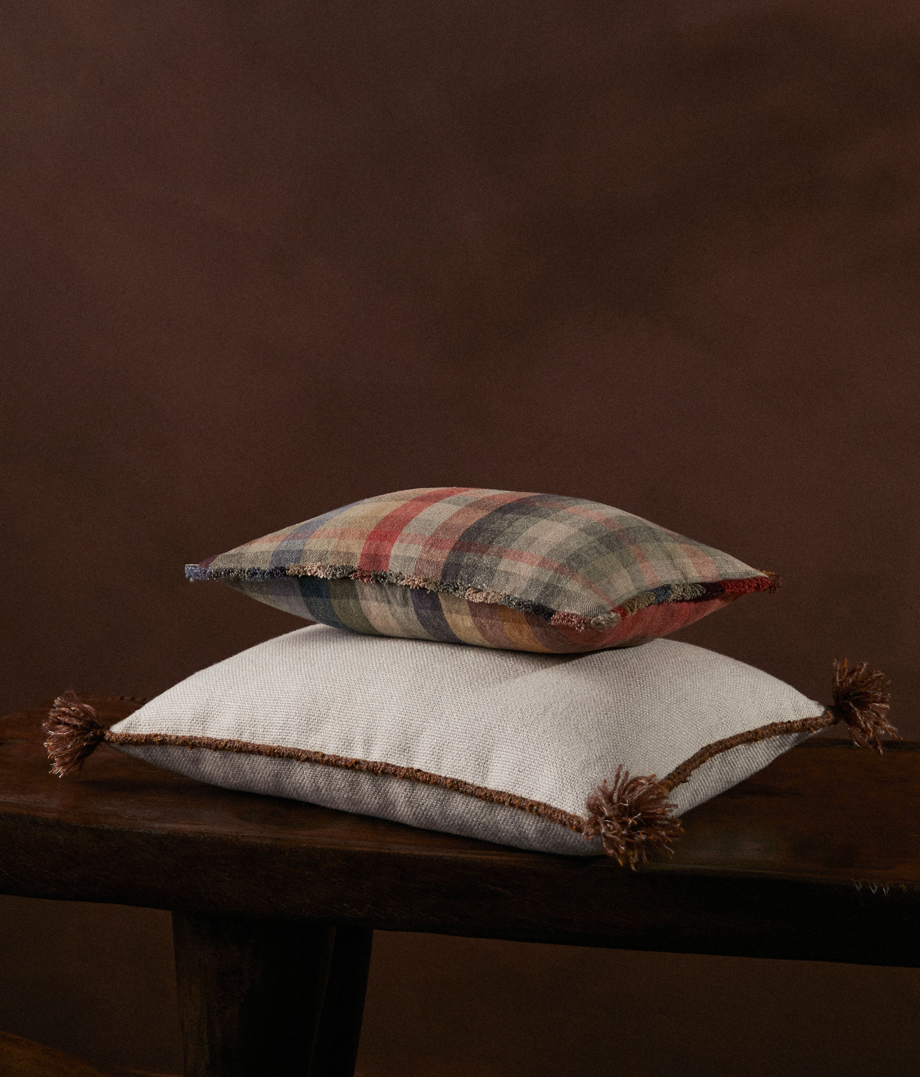 RAGAMUFFIN CUSHION WITH FRINGE - Peter Staunton Design Studio