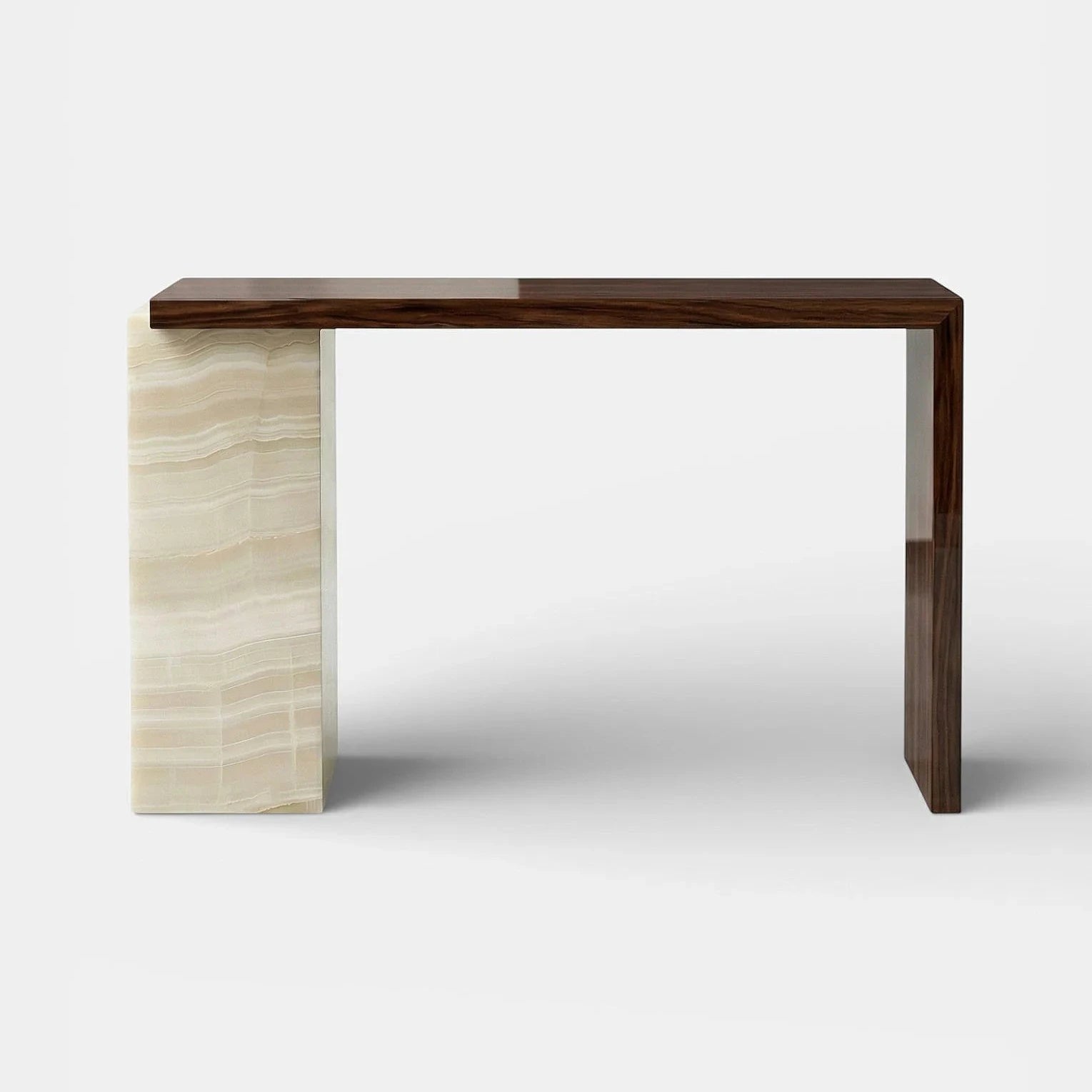 Jill Wood and Ivory Onyx Console