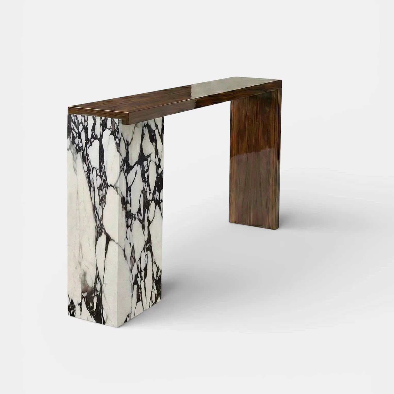 Jill Wood And Calacatta Viola Console