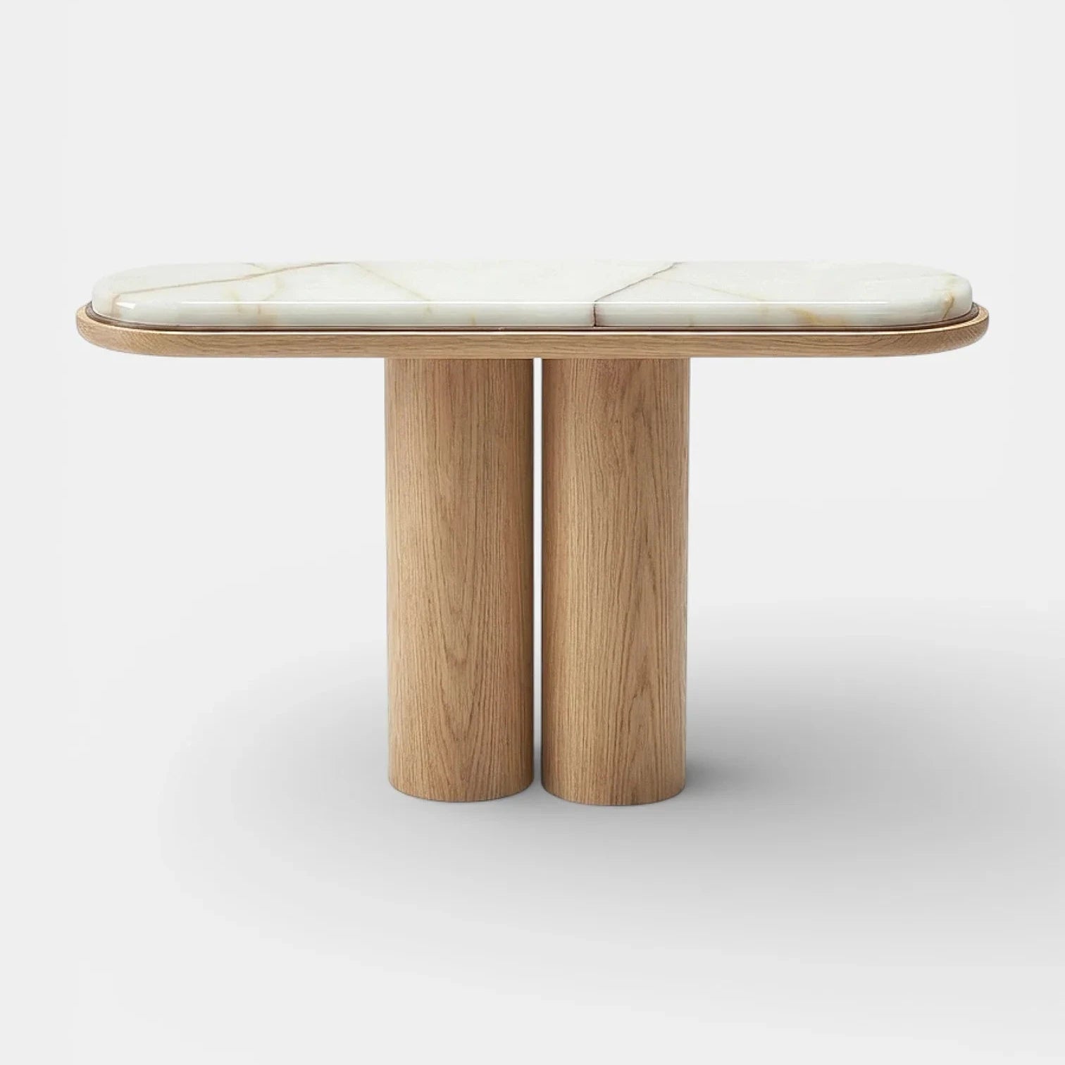 Ida Oak And Onyx Console