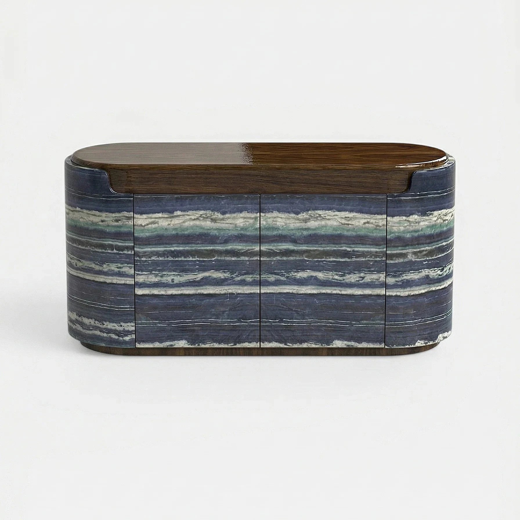 Nori Storage Wood And Bulgari Marble