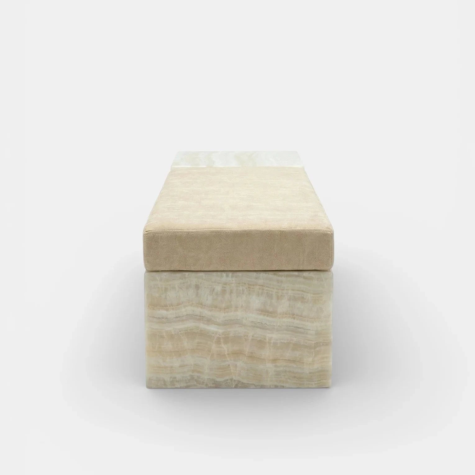 Meryl Bench Ivory Onyx Mohair