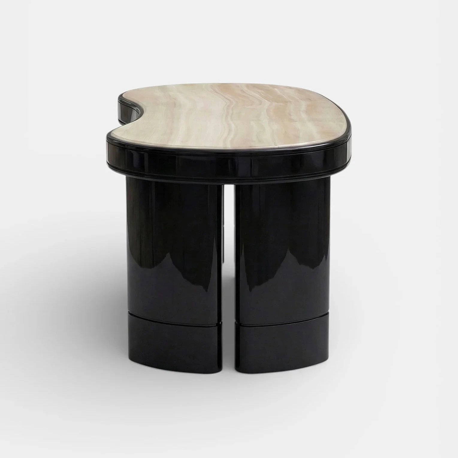 Nicola Black And Ivory Onyx Desk