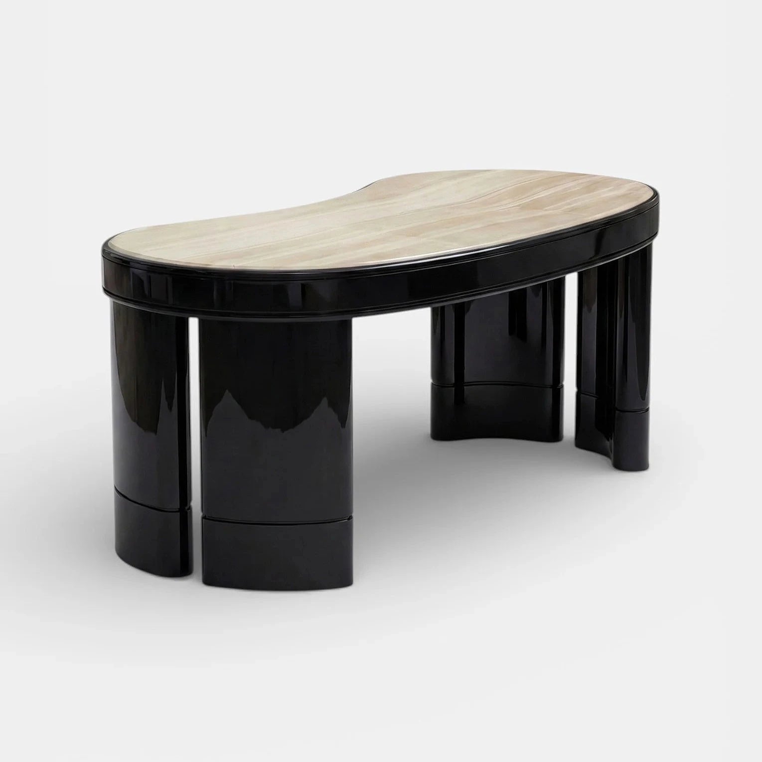 Nicola Black And Ivory Onyx Desk