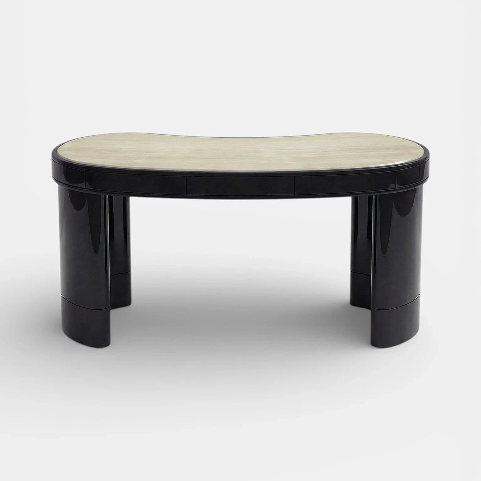 Nicola Black And Ivory Onyx Desk