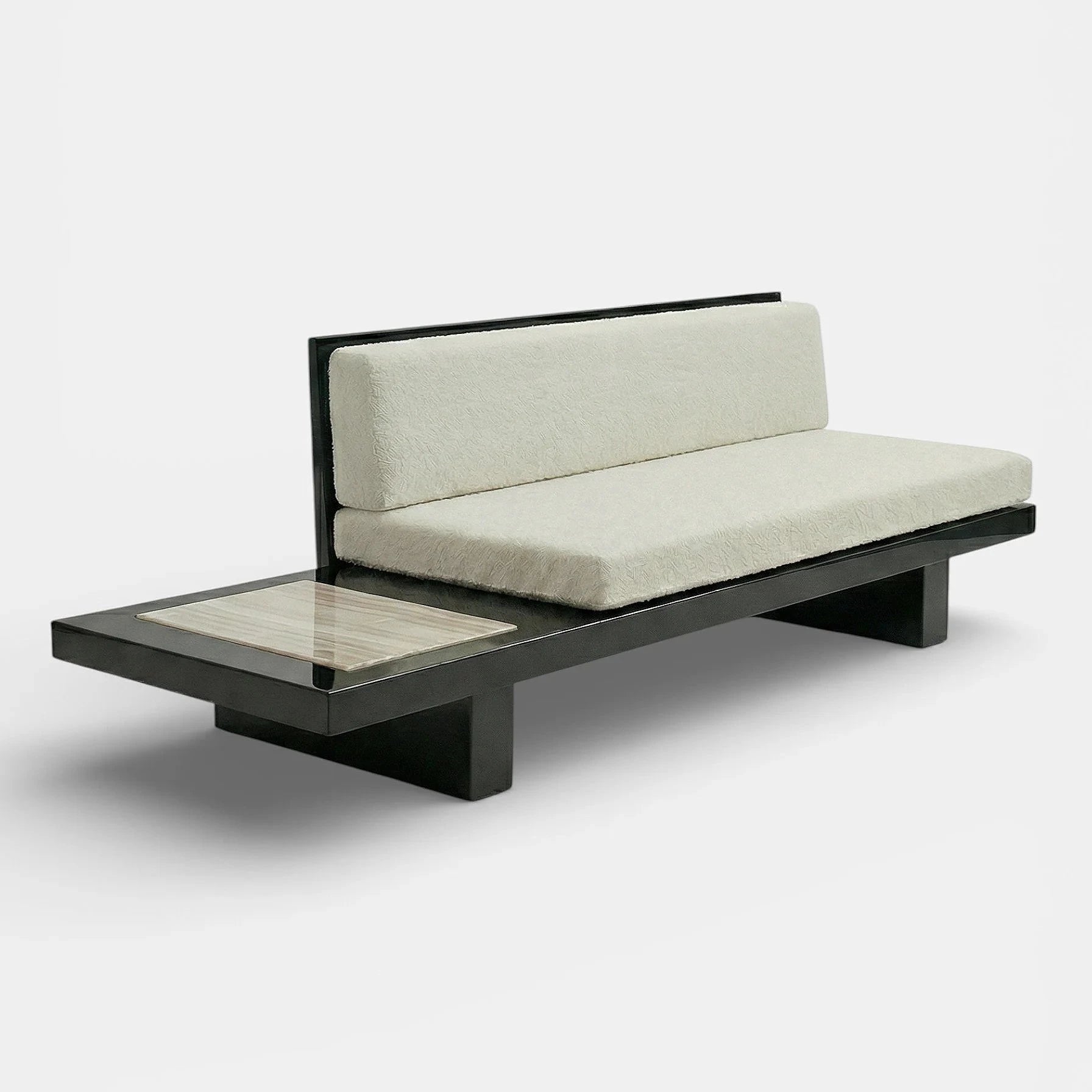 Phoebe Black And Ivory Onyx Bench