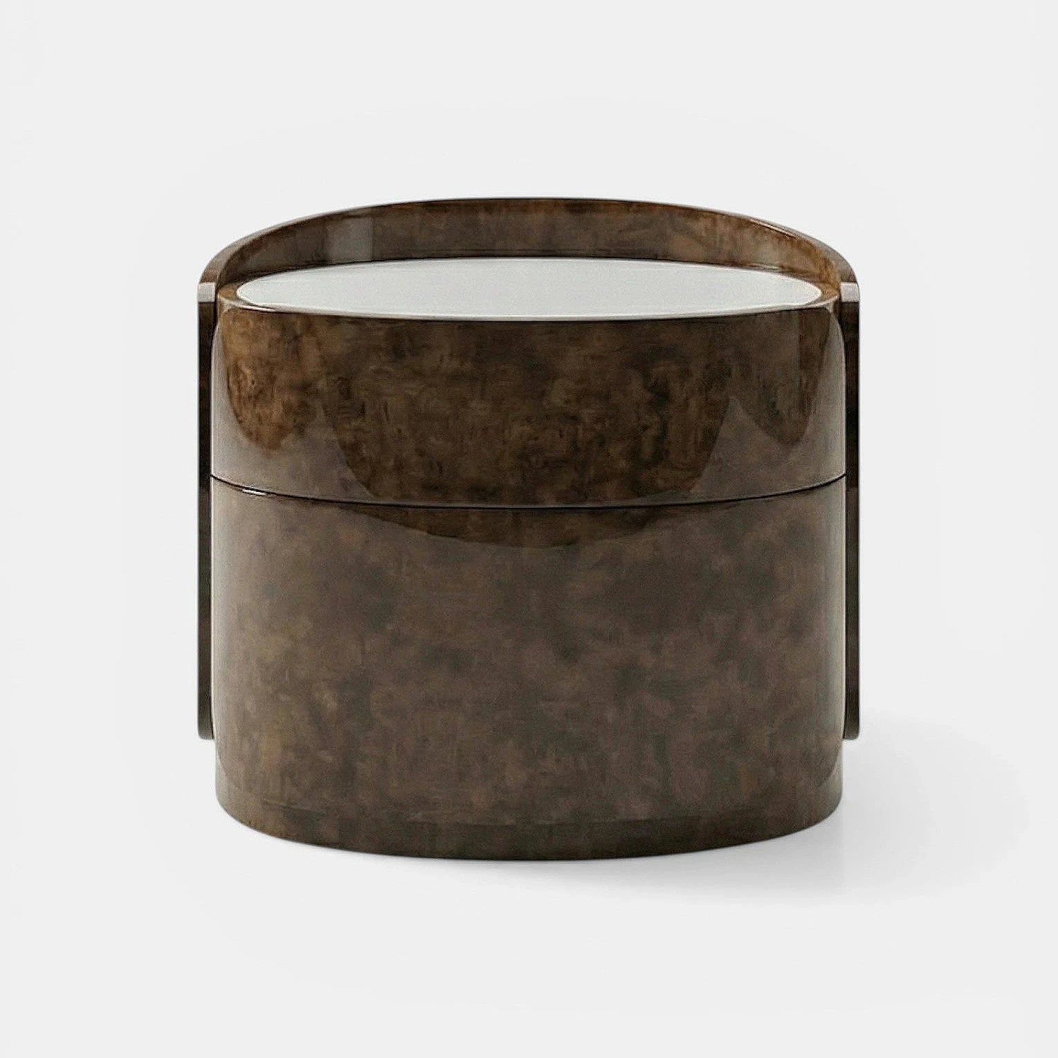 Polo Burl Wood And White Onyx