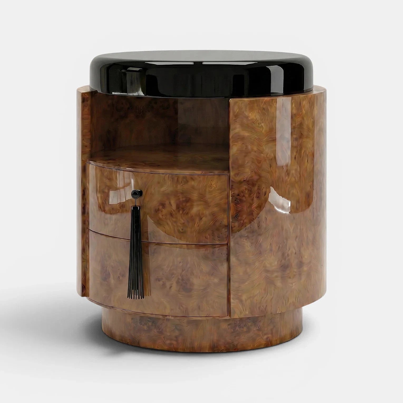 Pompon Burl Wood Honey And Black
