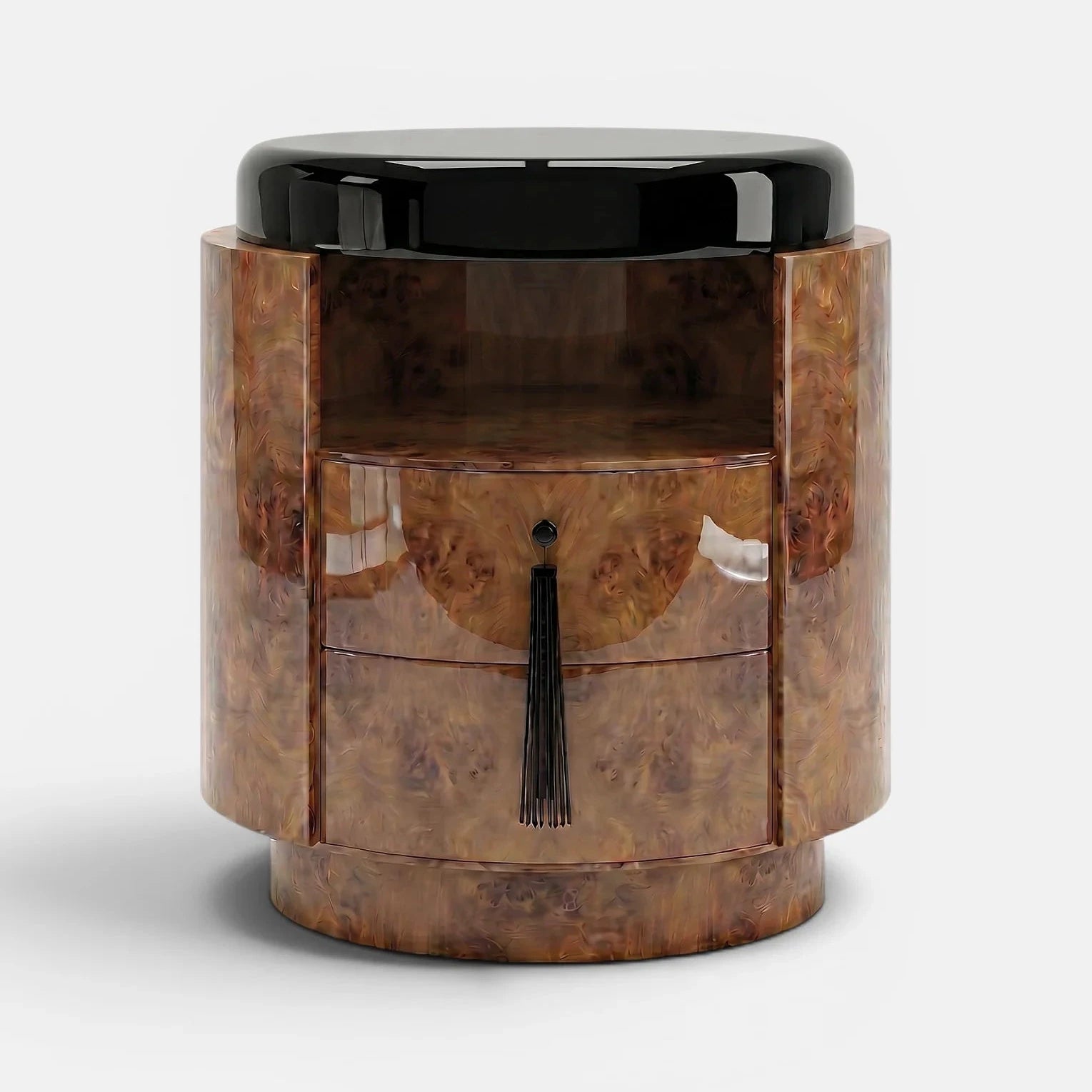 Pompon Burl Wood Honey And Black
