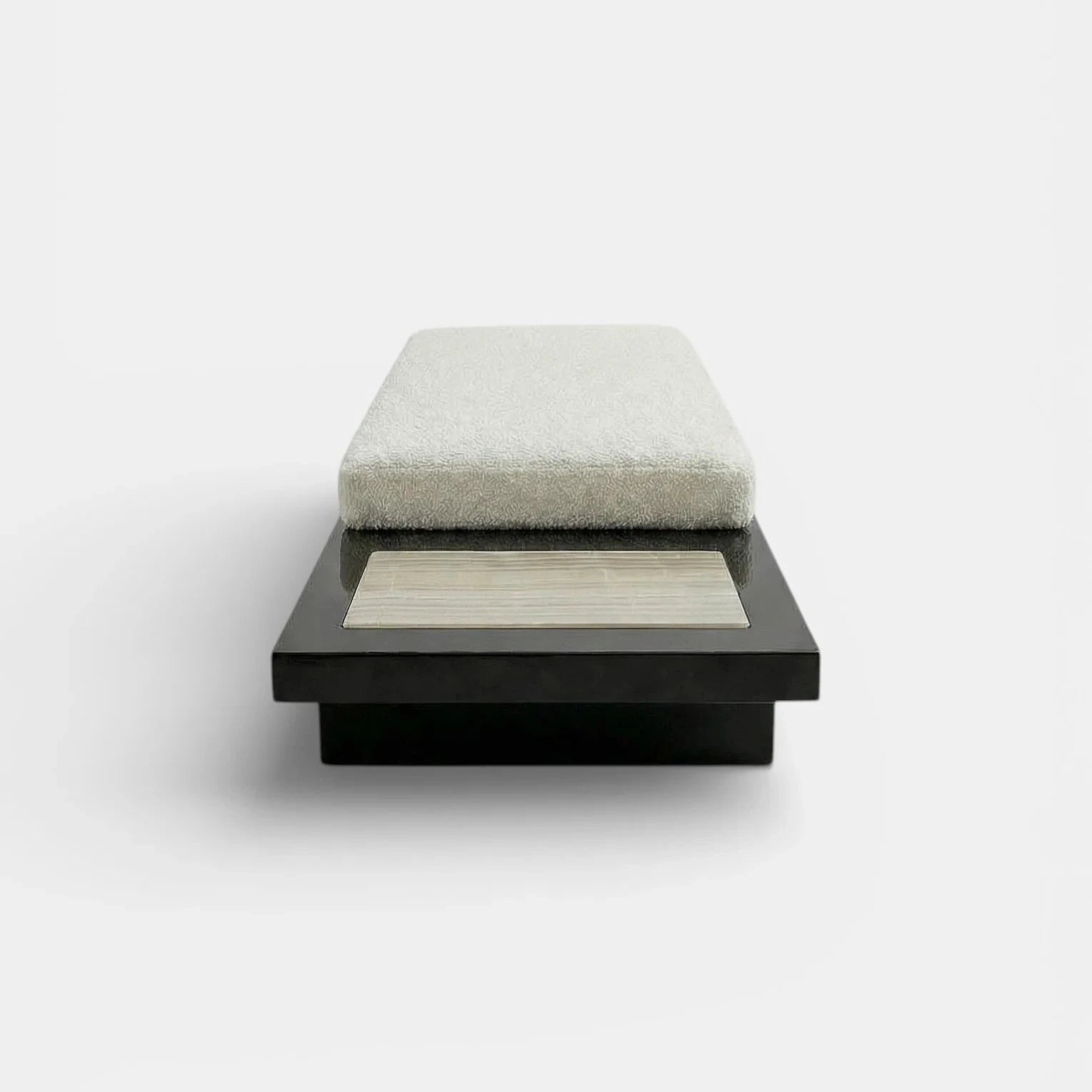 Sybille Black And Ivory Onyx Bench