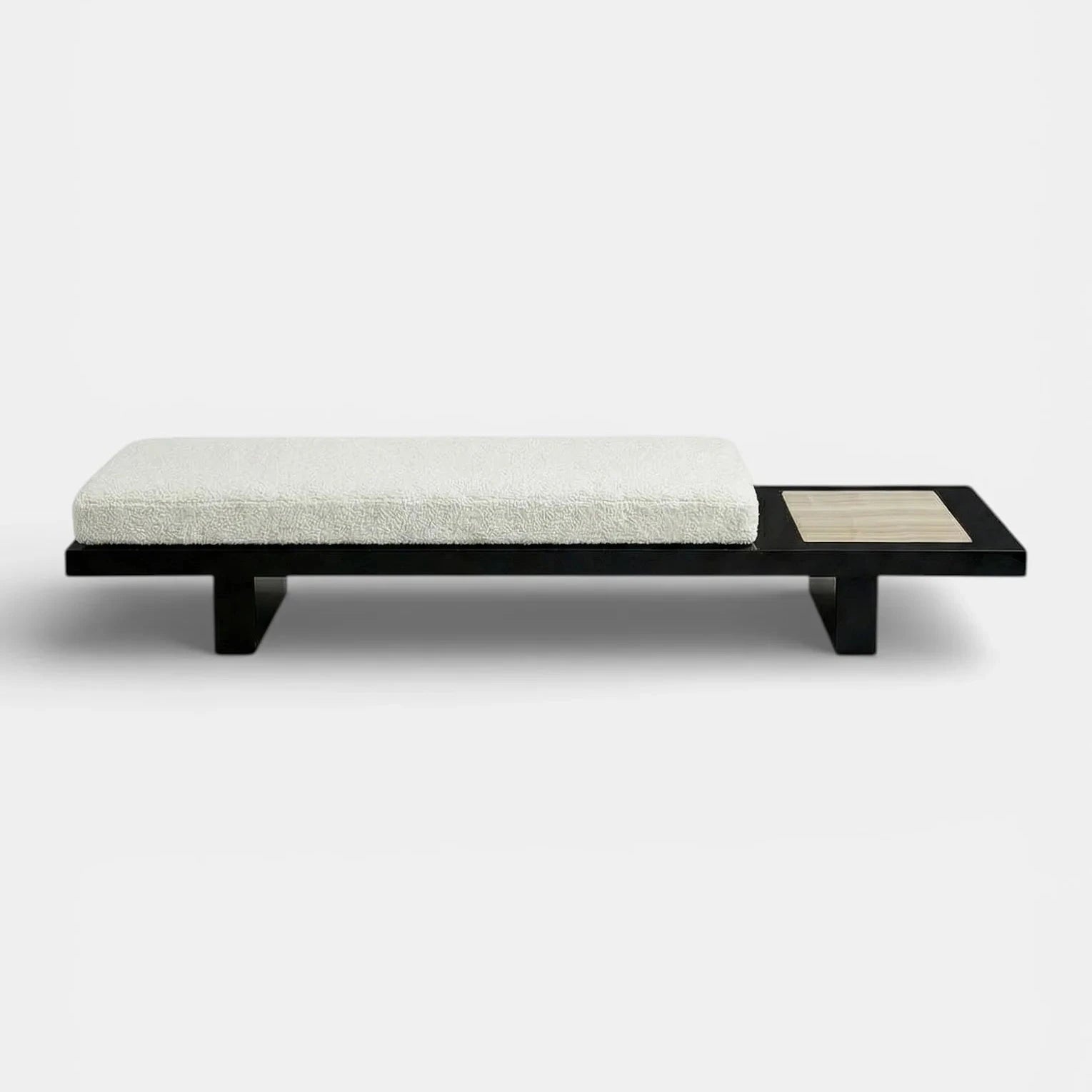 Sybille Black And Ivory Onyx Bench